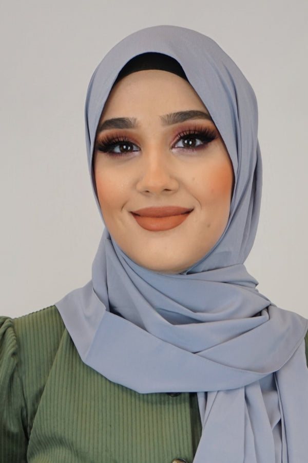 Medina Hijab Silbergrau