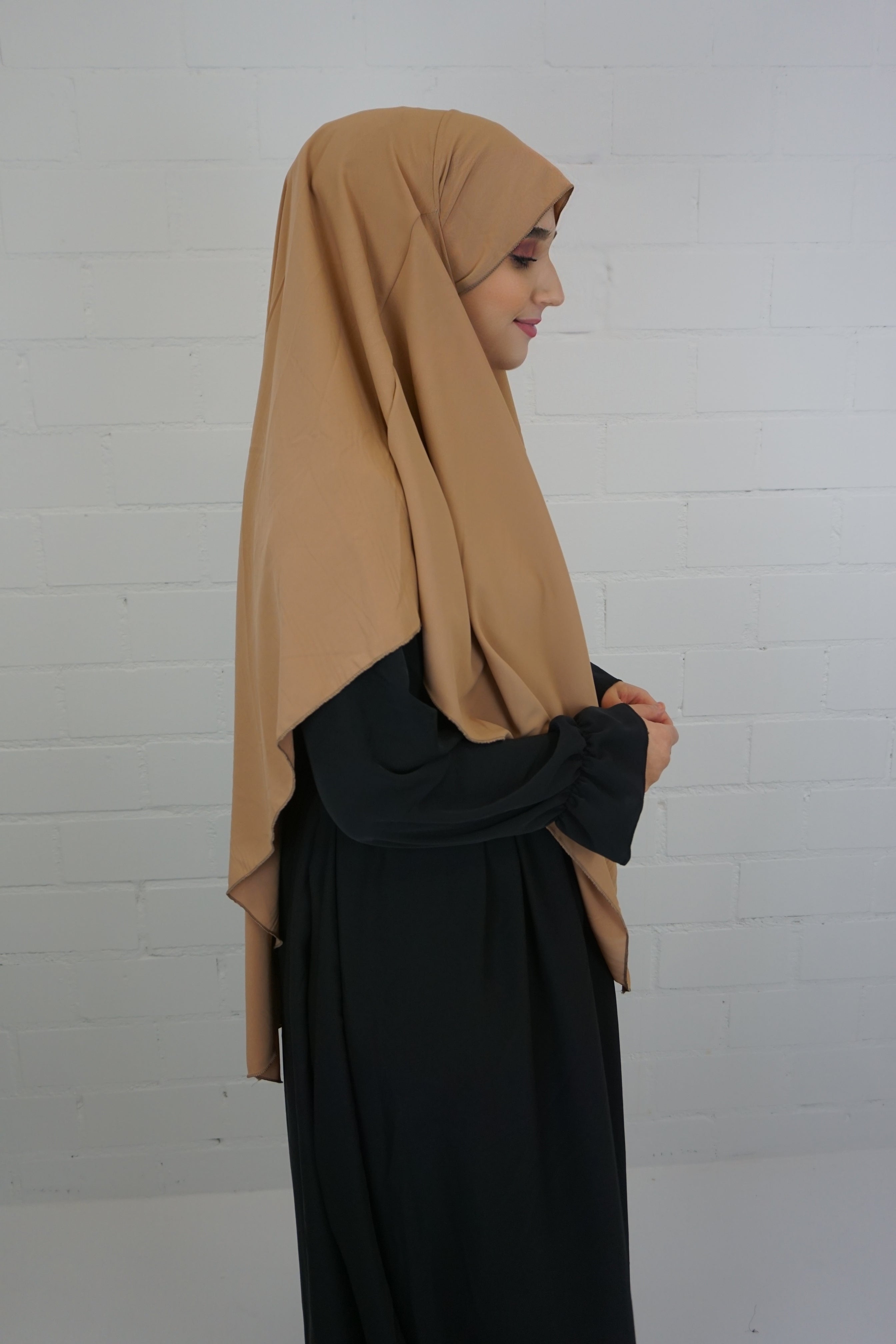 Medina Khimar 1-lagig Camel