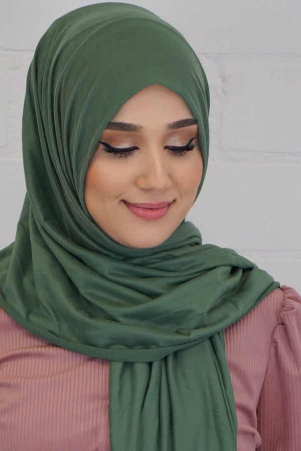 Jersey Hijab Fiza Grasgrün