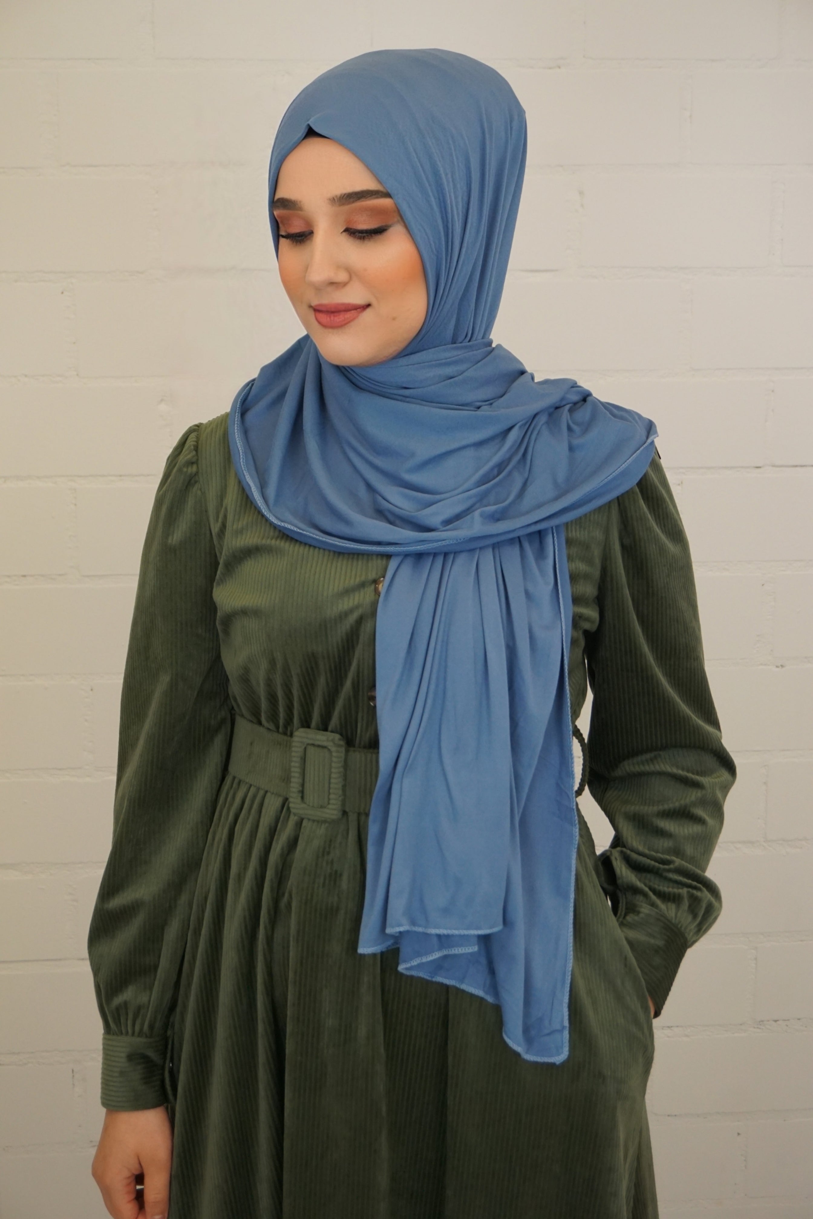 Jersey Hijab Fiza Himmelblau 2