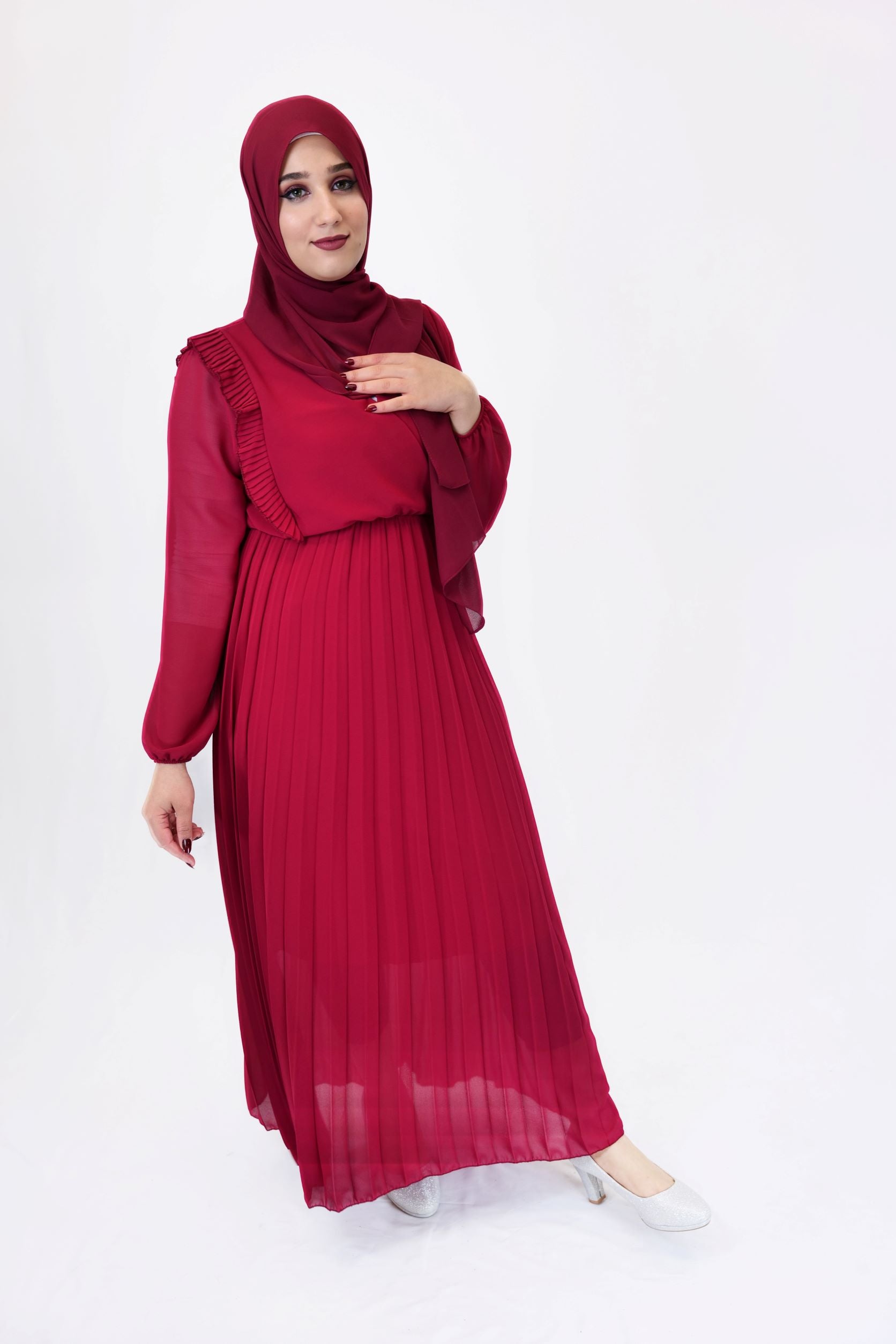 Kleid Arifa Bordeaux