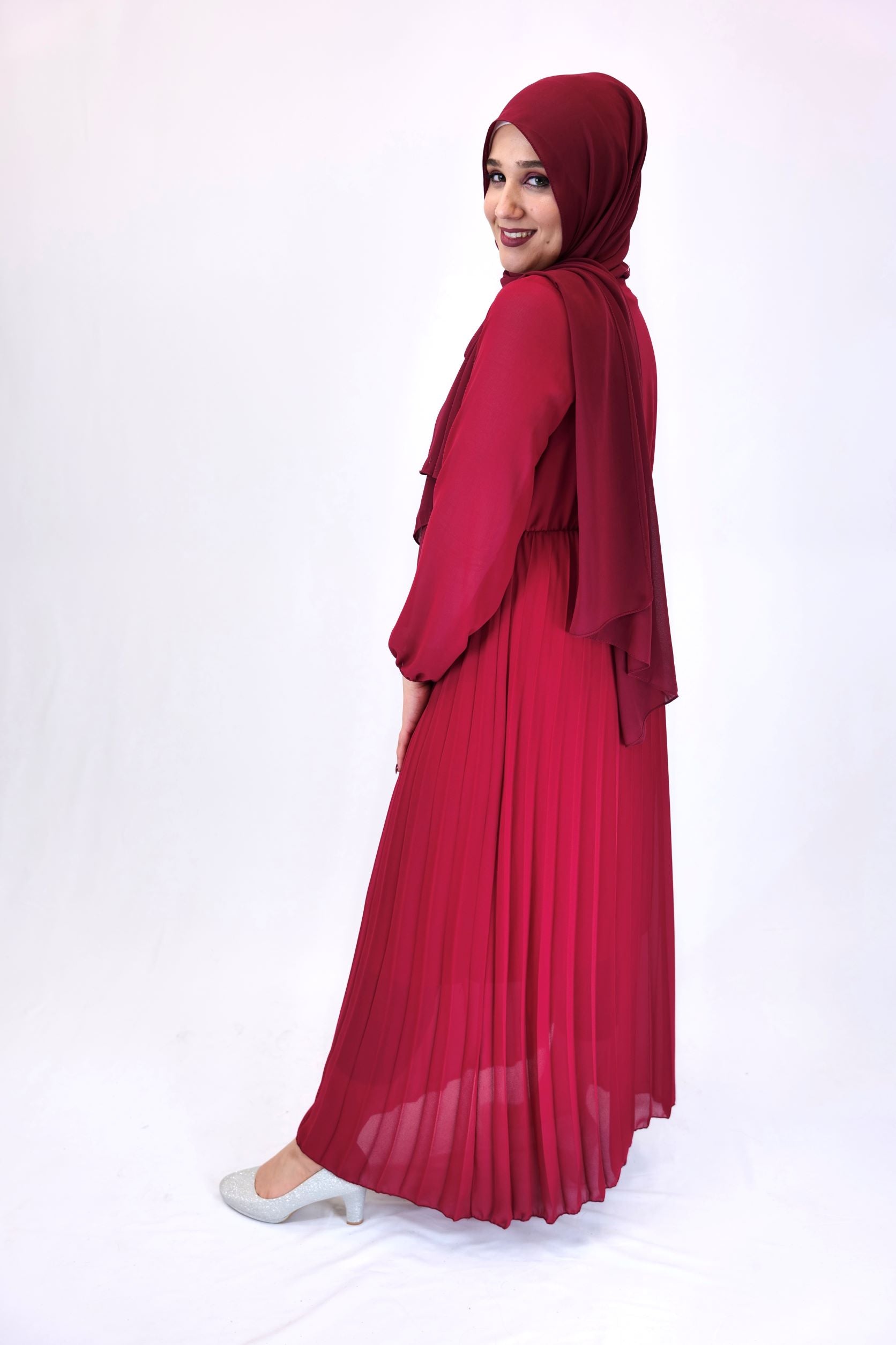 Kleid Arifa Bordeaux