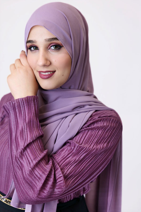 Kleid Adila Lila/Schwarz