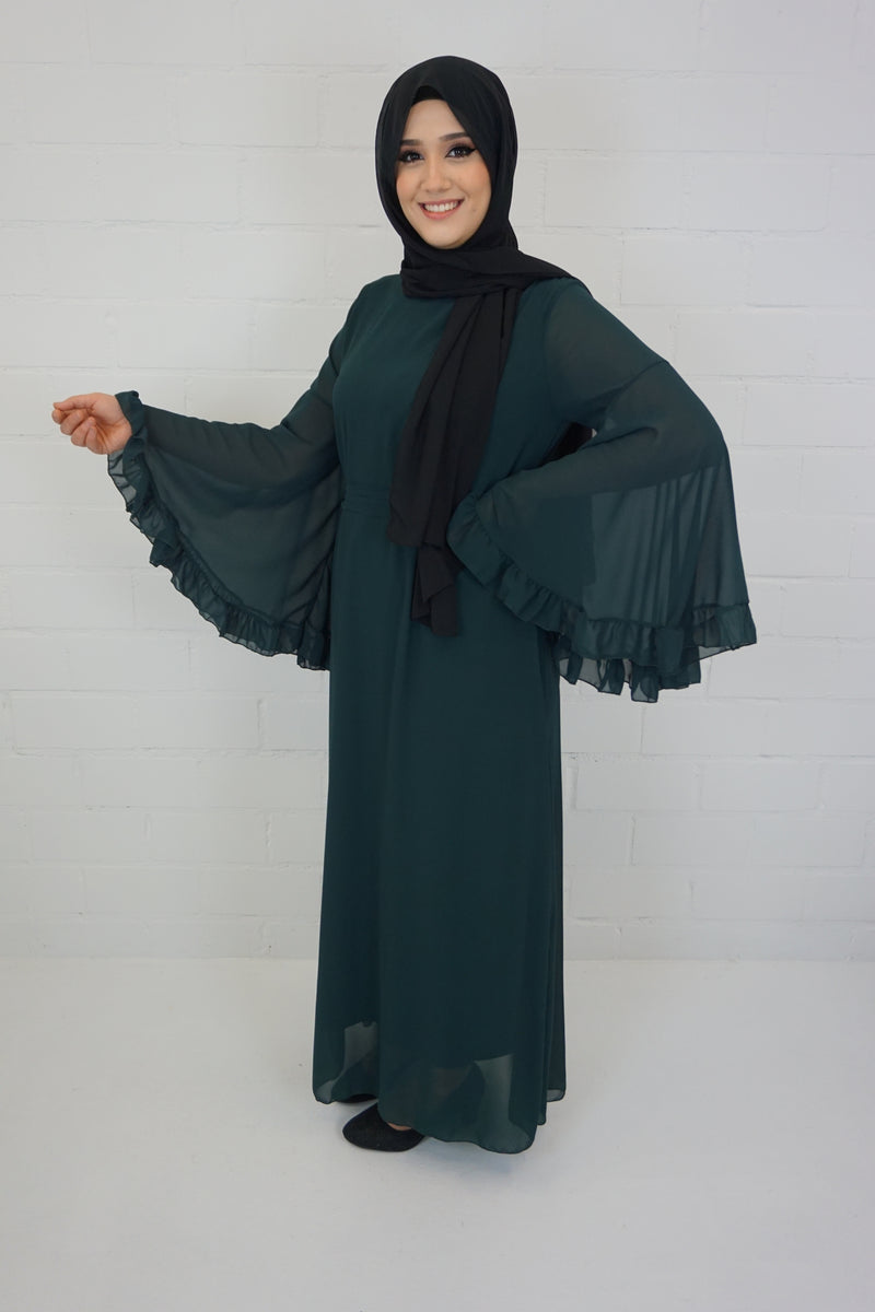 Kleid Laiba Smaragdgrün