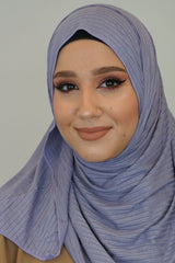 Premium Jersey Ripped Hijab Flieder