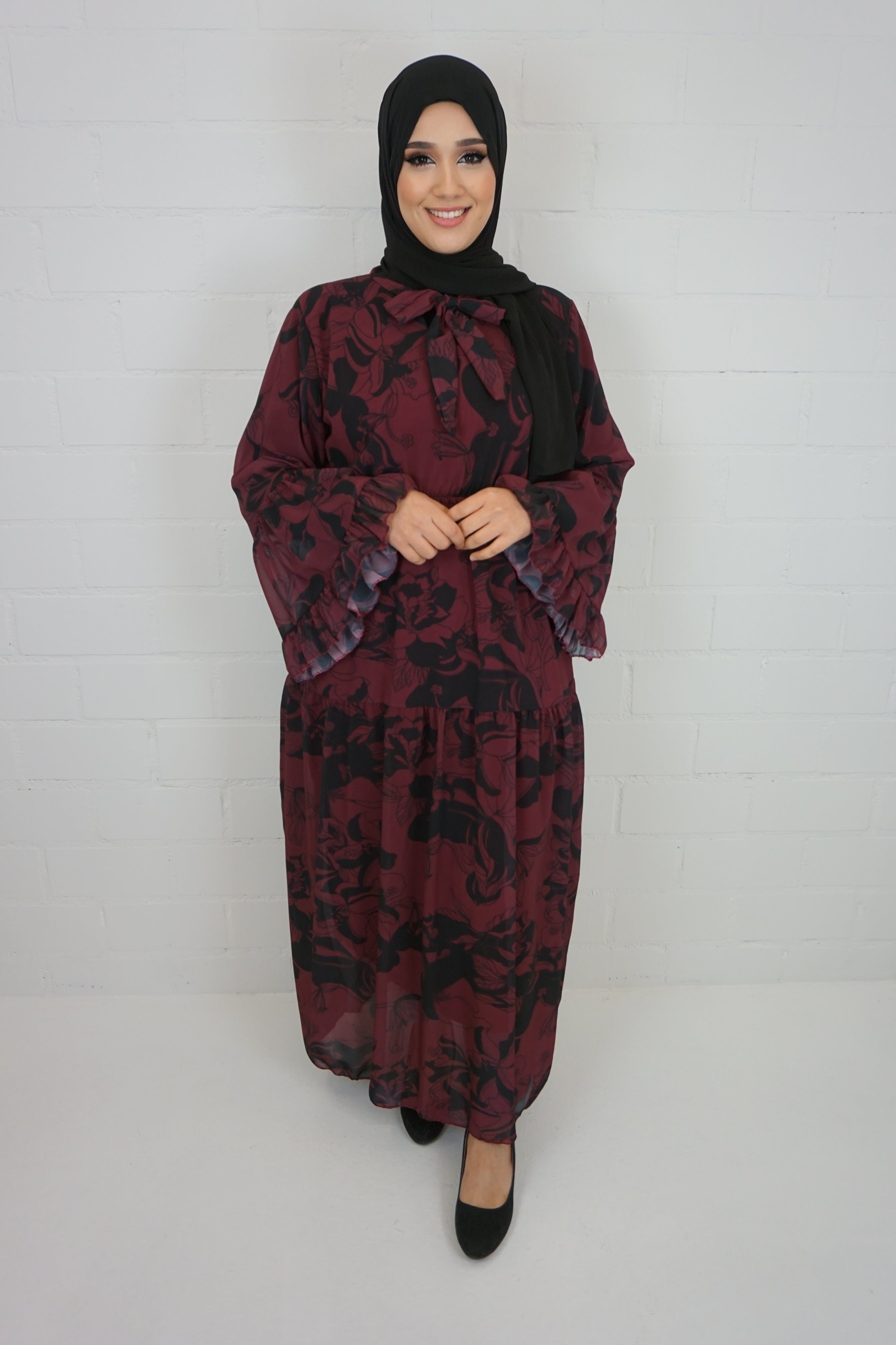 Kleid Esma Bordeaux