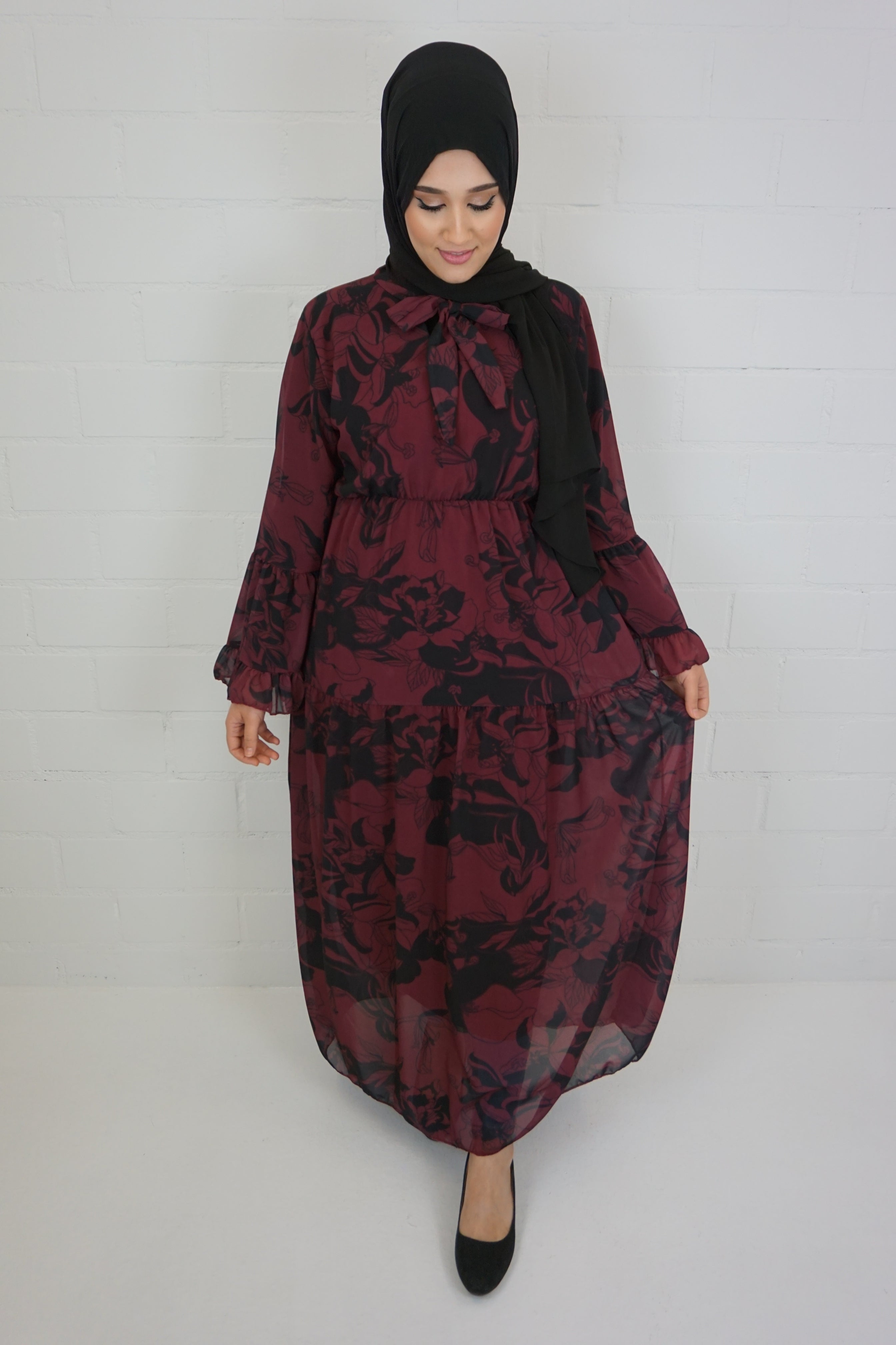 Kleid Esma Bordeaux