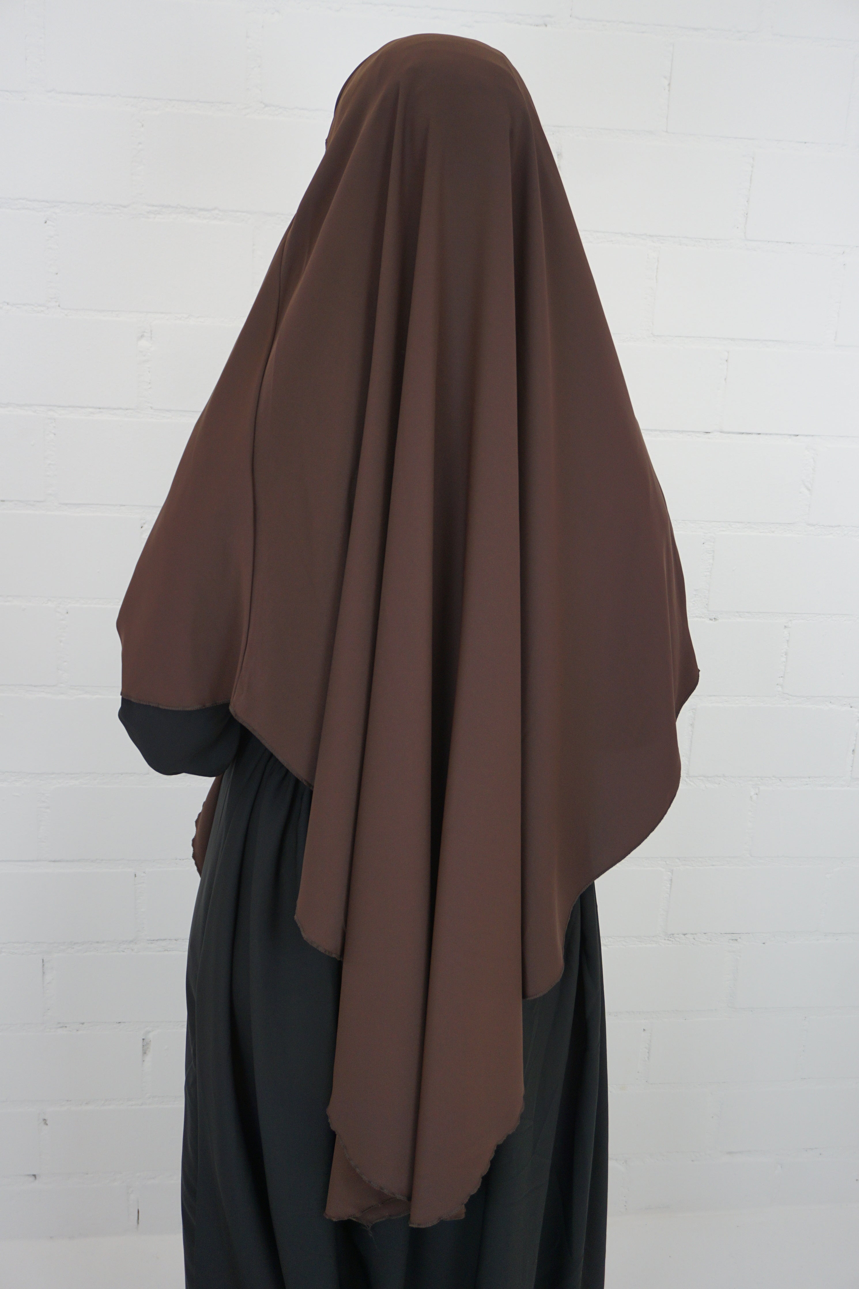 Medina Khimar 1-lagig Dunkelbraun