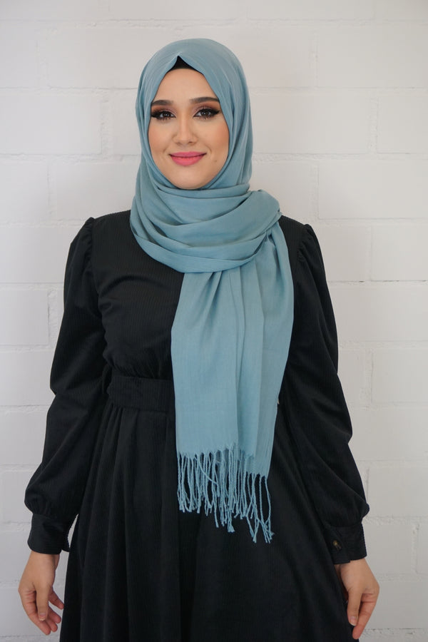 Baumwoll Hijab Almaz Ozeangrün