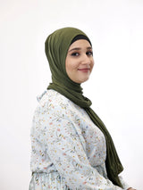 Jersey Hijab Fiza Moosgrün