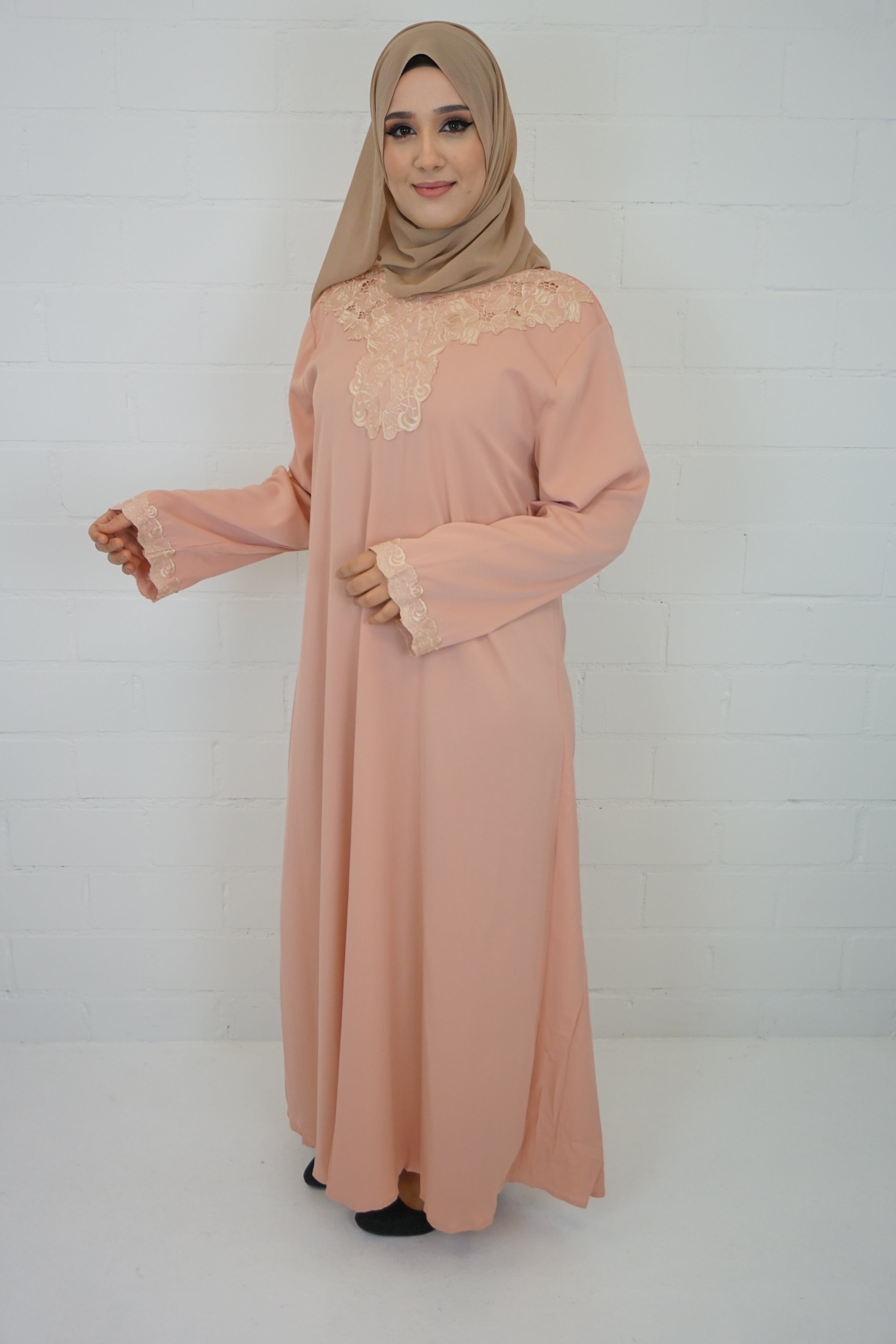 Abaya Edanur Pink