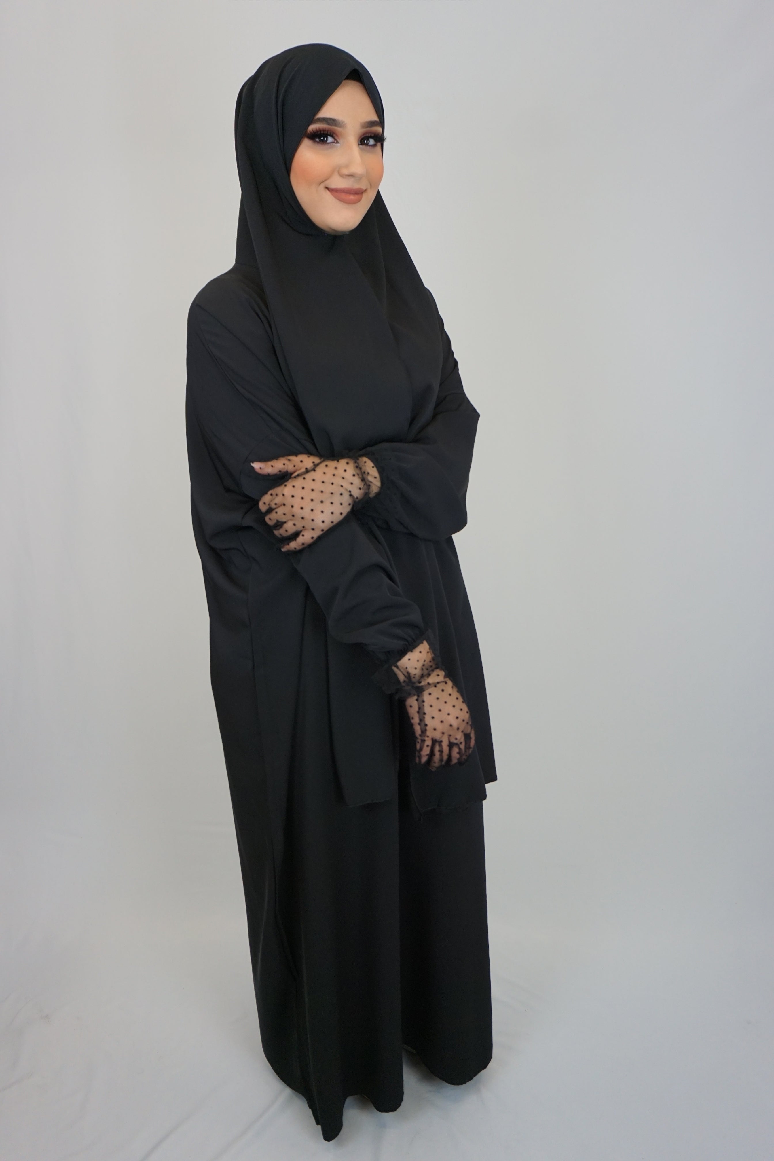 Hijab-Abaya Schwarz