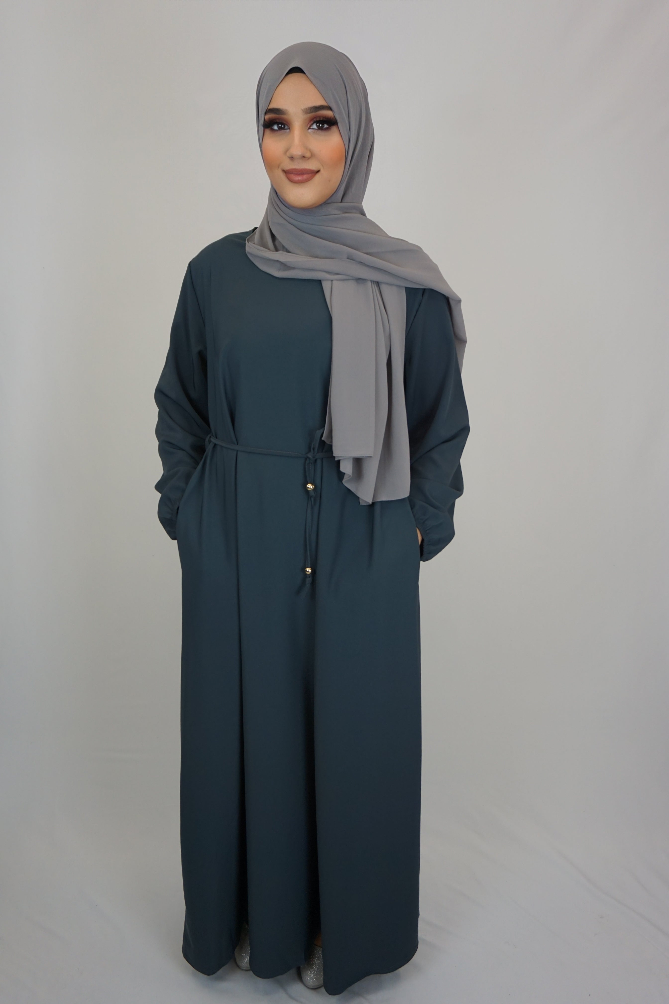 Basic Abaya Dunkelgrau