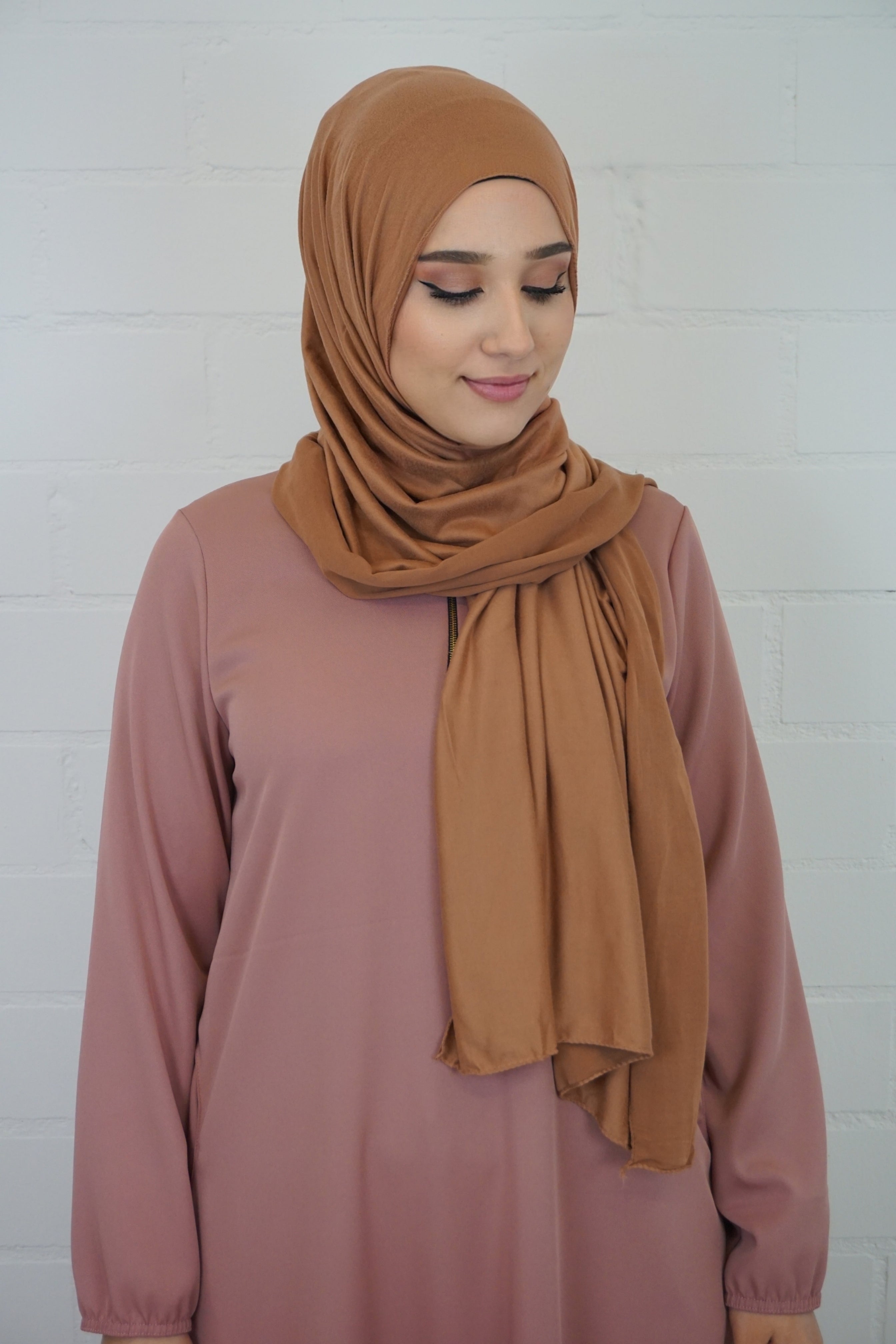 Jersey Hijab Fiza Camel 2