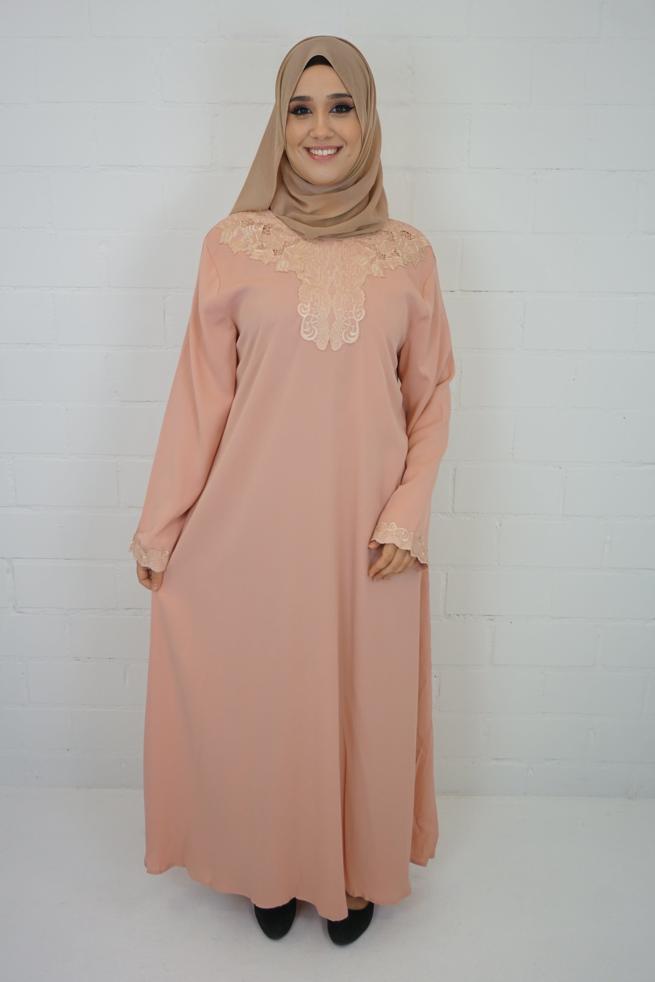 Abaya Edanur Pink