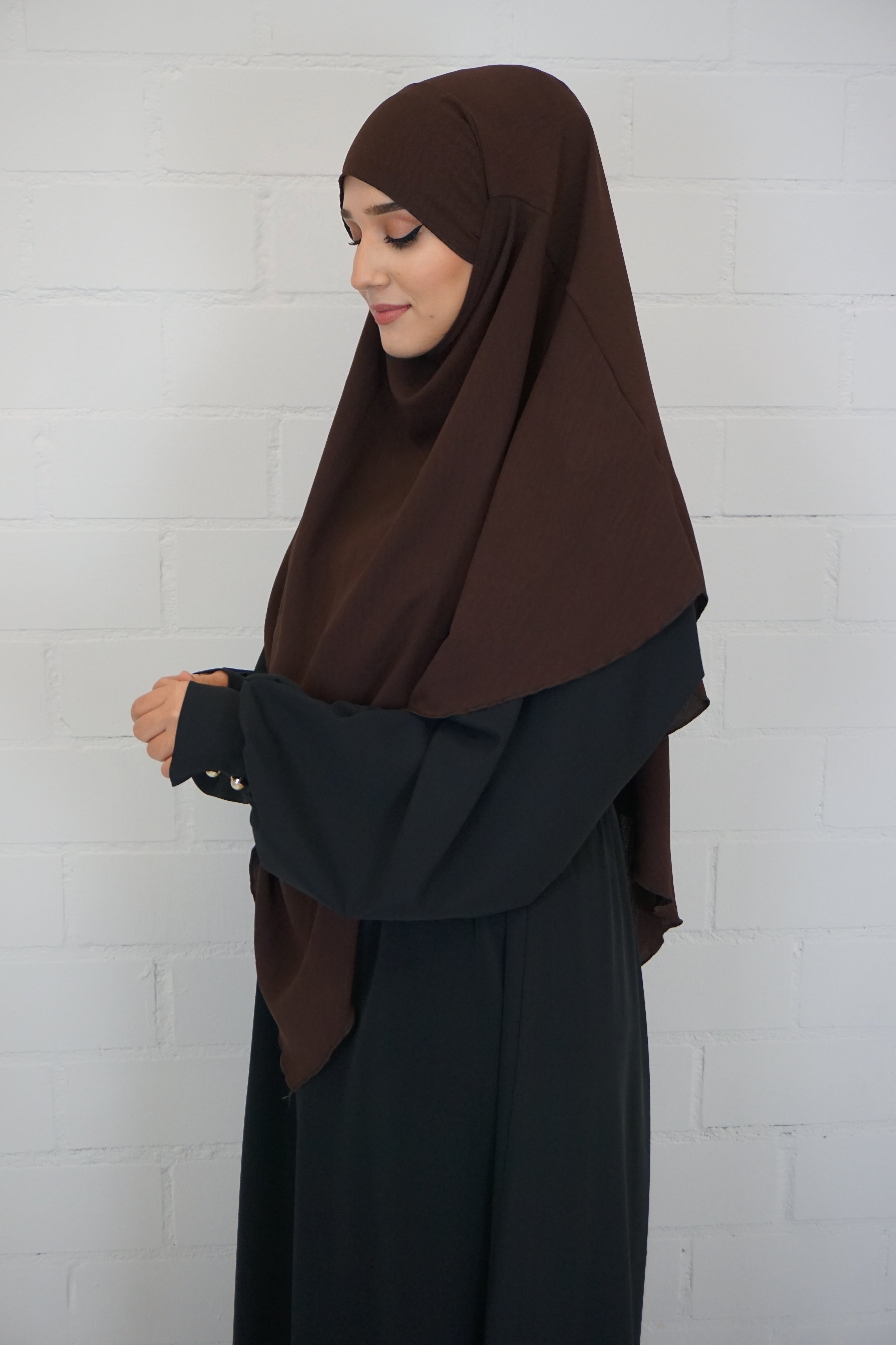 Jazz Khimar 1-lagig Braun