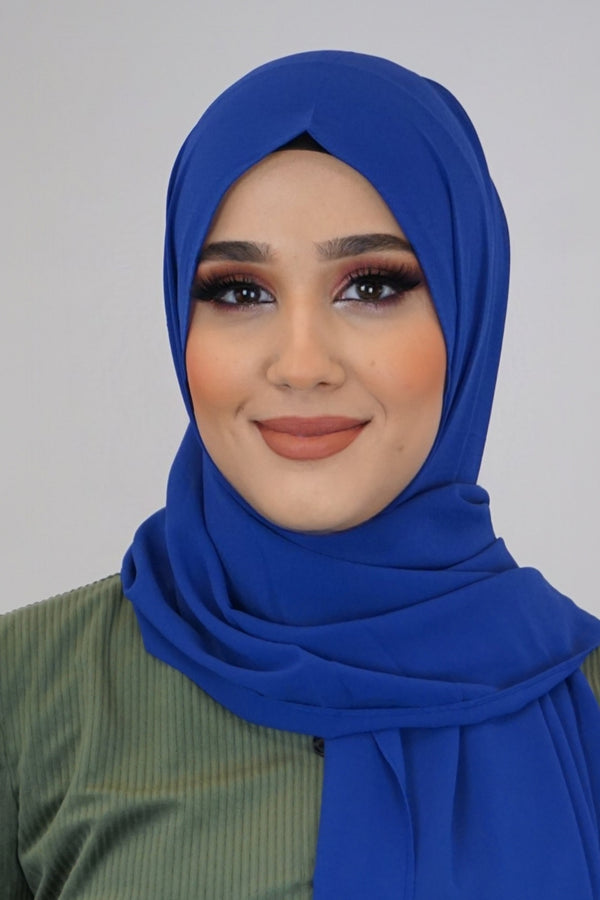 Chiffon Hijab Maira Leuchtblau