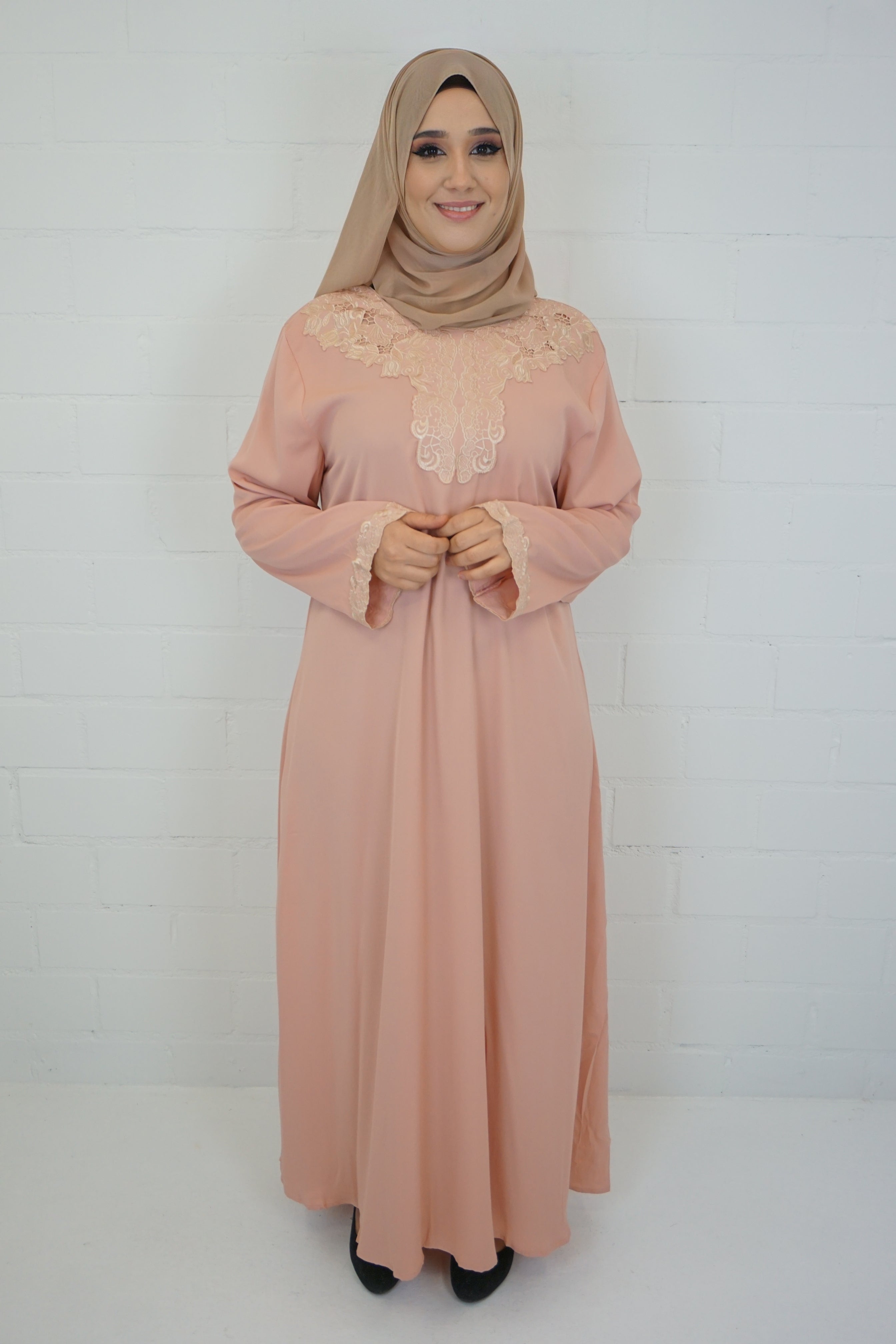 Abaya Edanur Pink