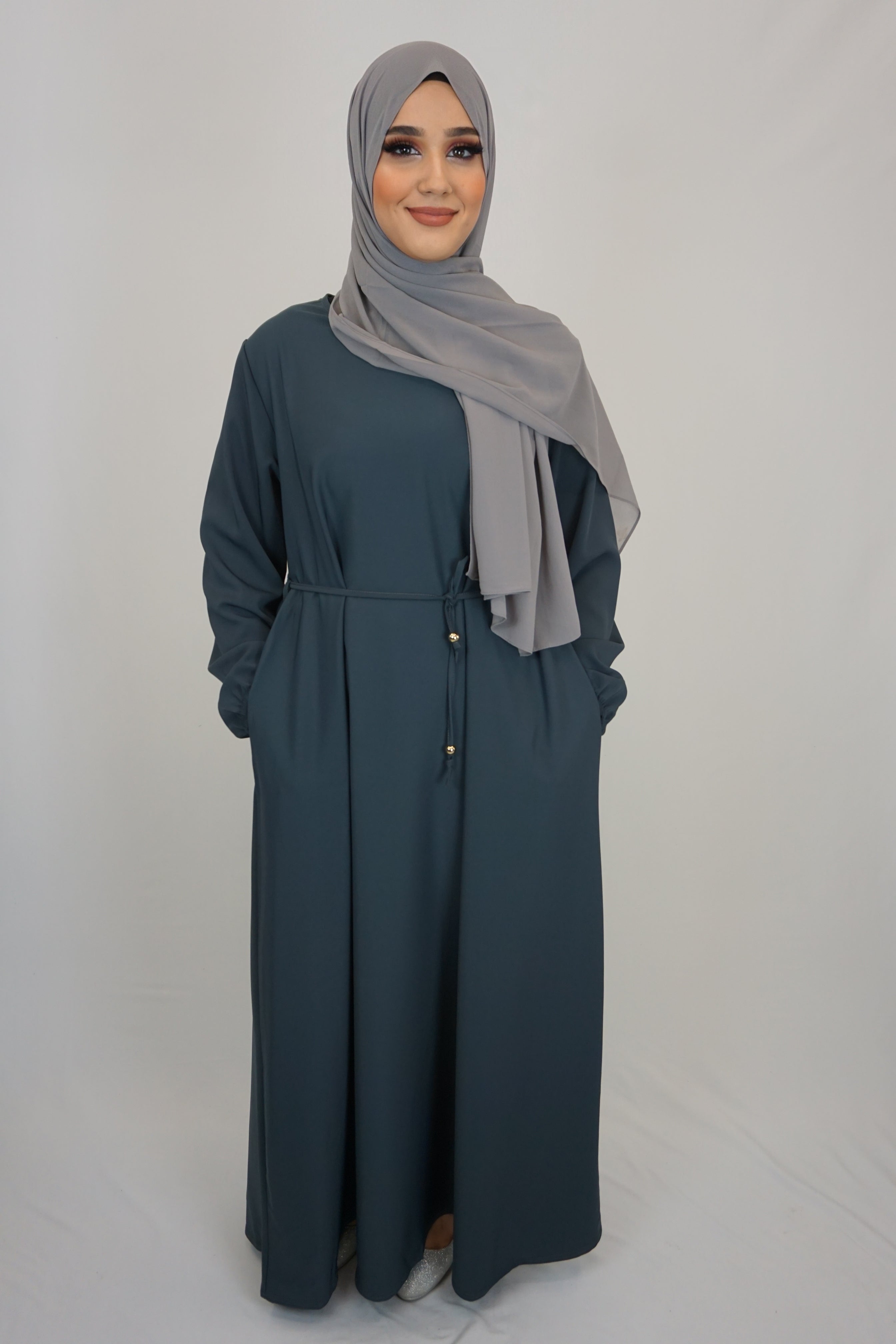 Basic Abaya Dunkelgrau