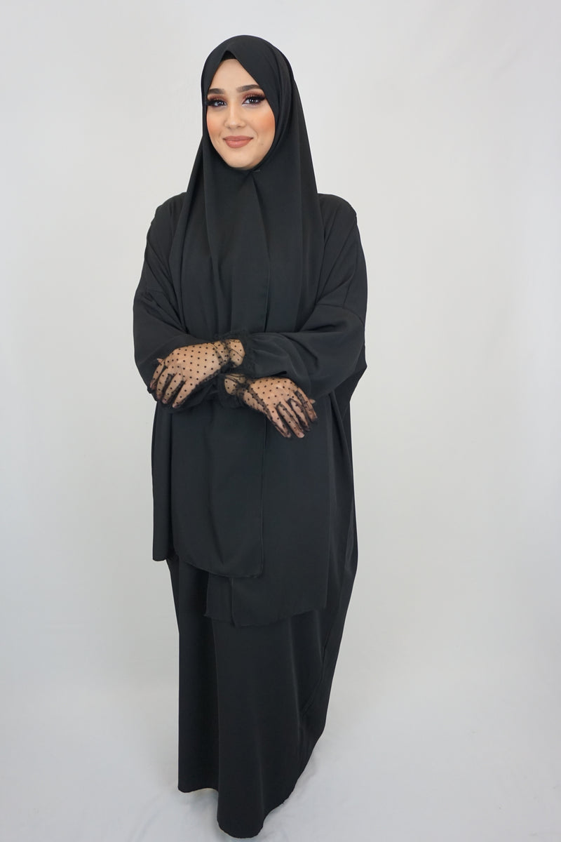 Hijab-Abaya Schwarz