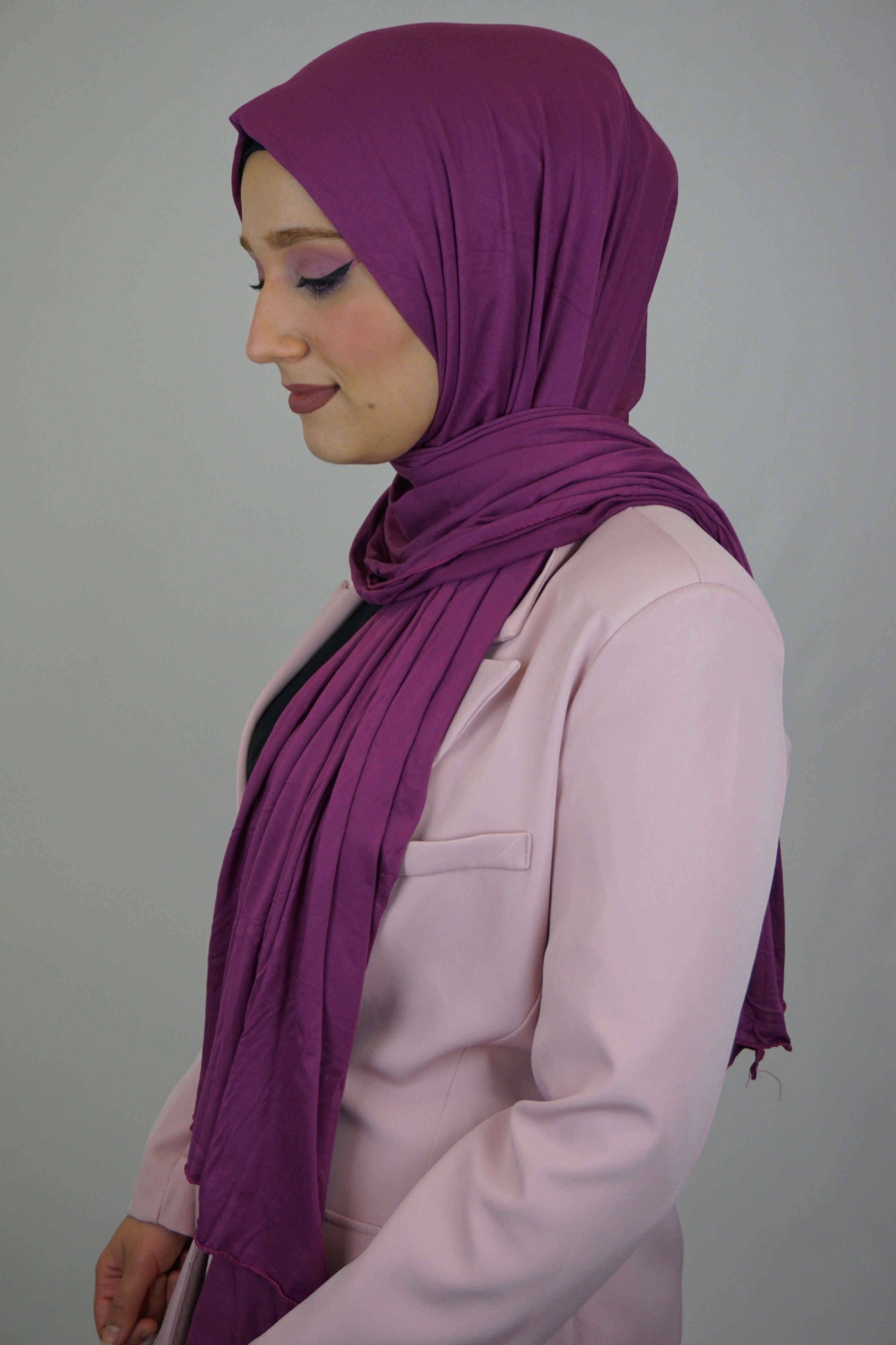 Jersey Hijab Fiza Violettpink