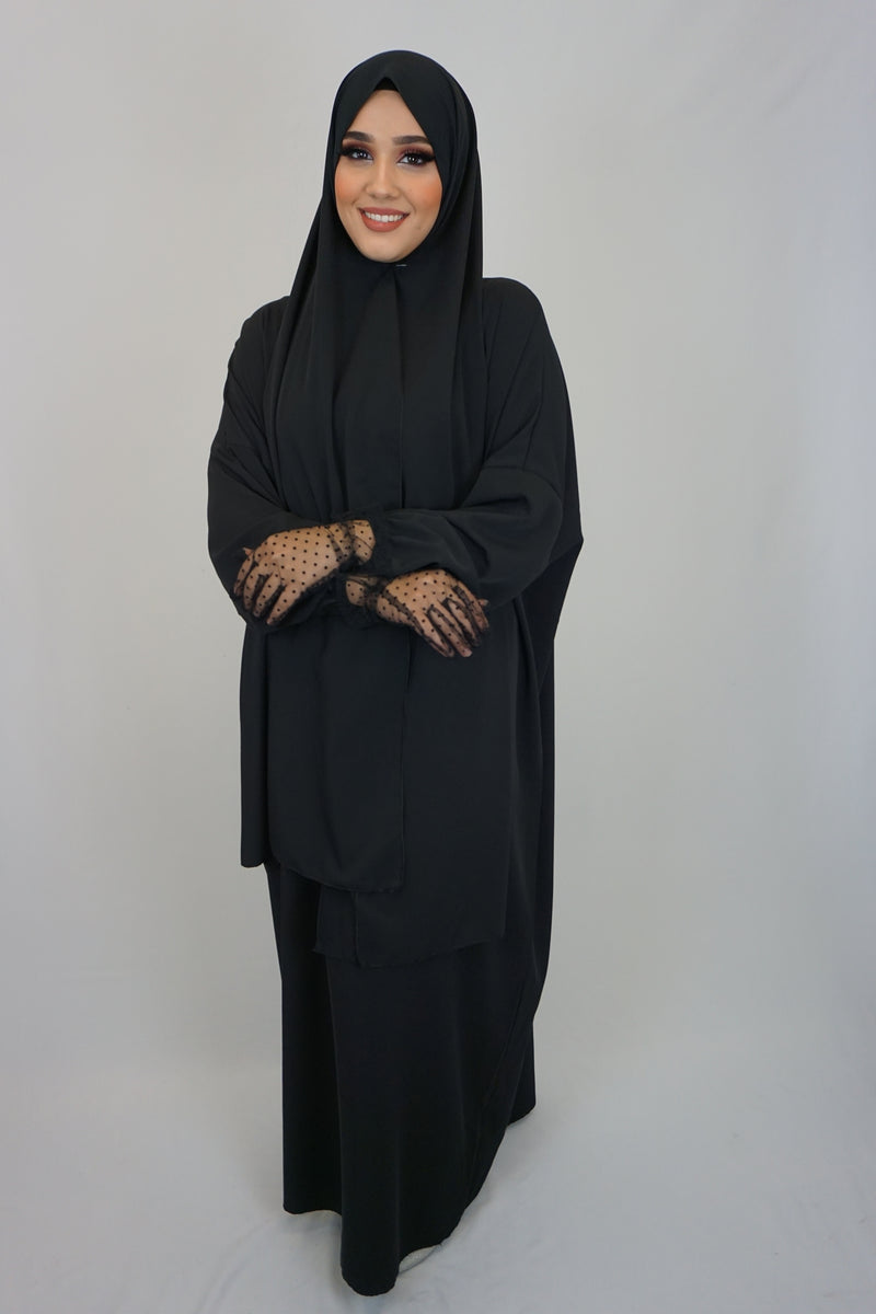 Hijab-Abaya Schwarz