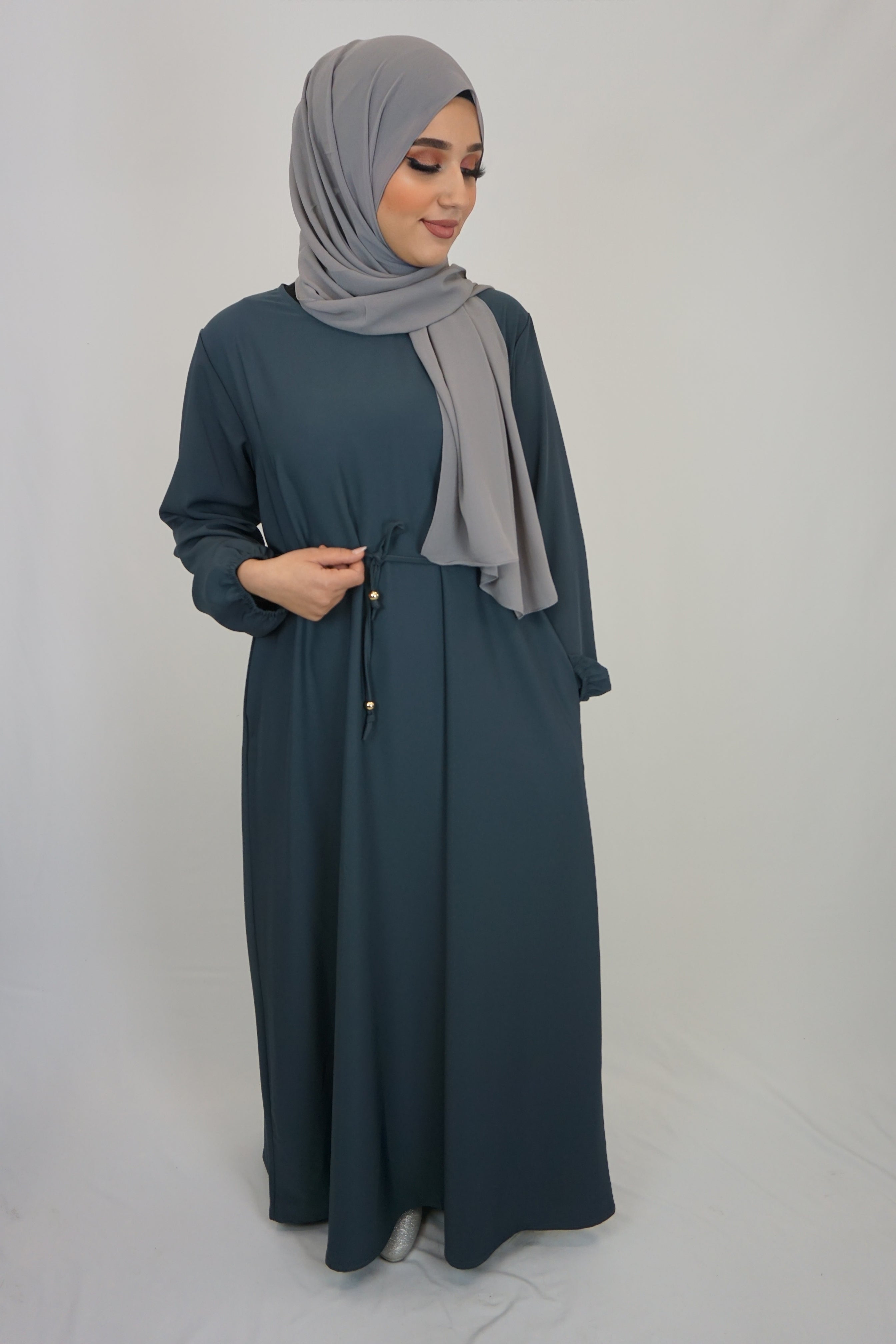 Basic Abaya Dunkelgrau