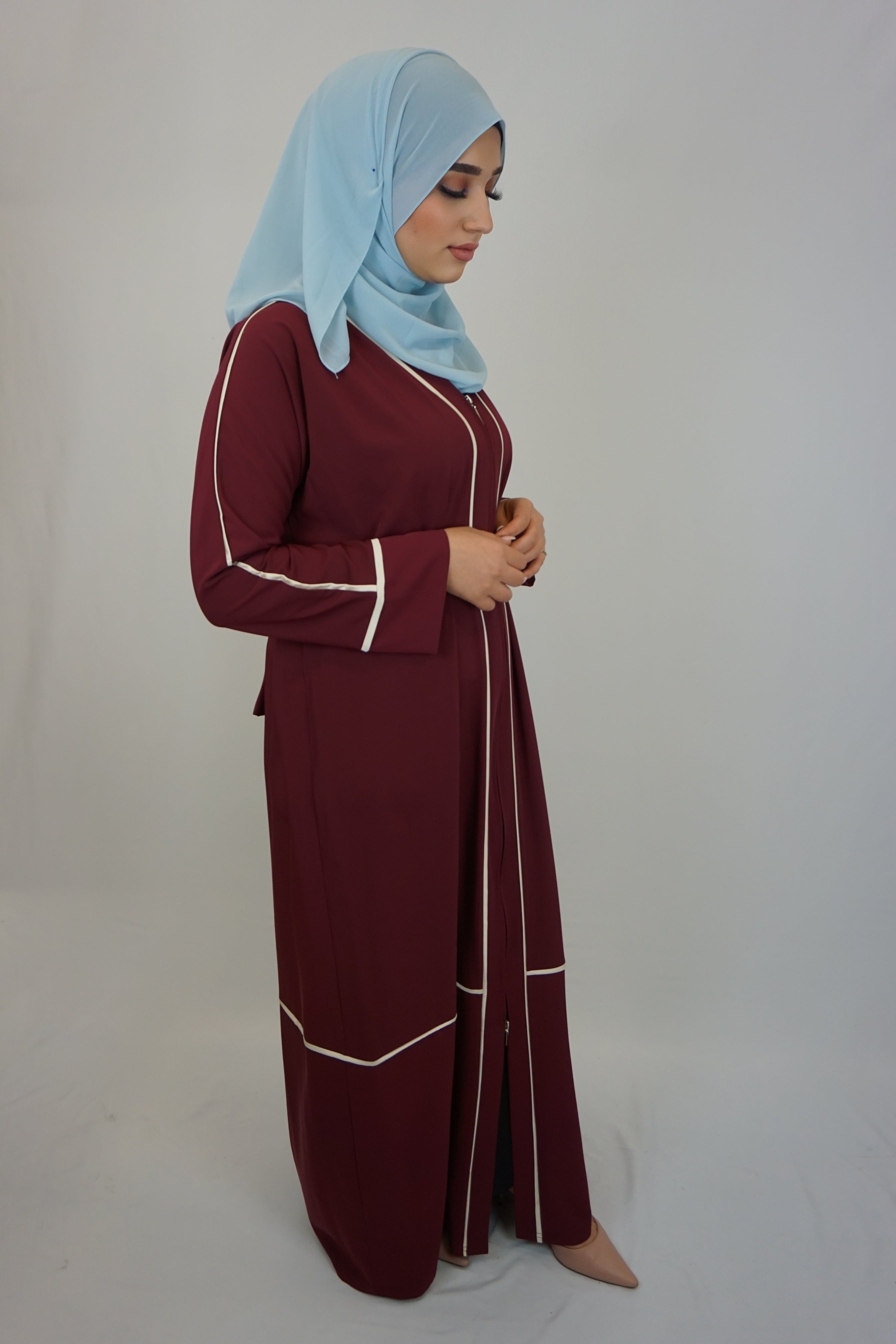 Abaya Sakina Bordeaux