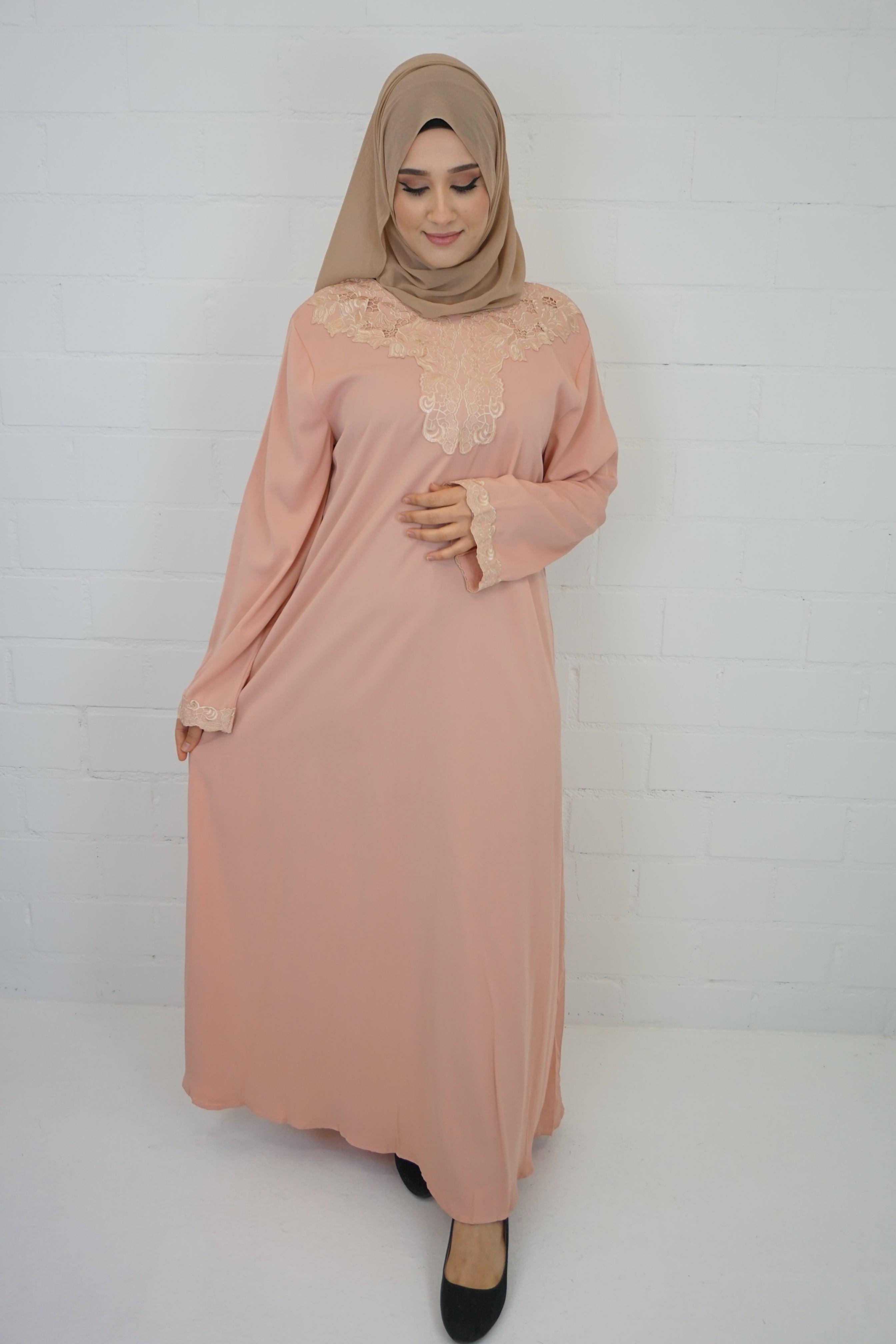 Abaya Edanur Pink