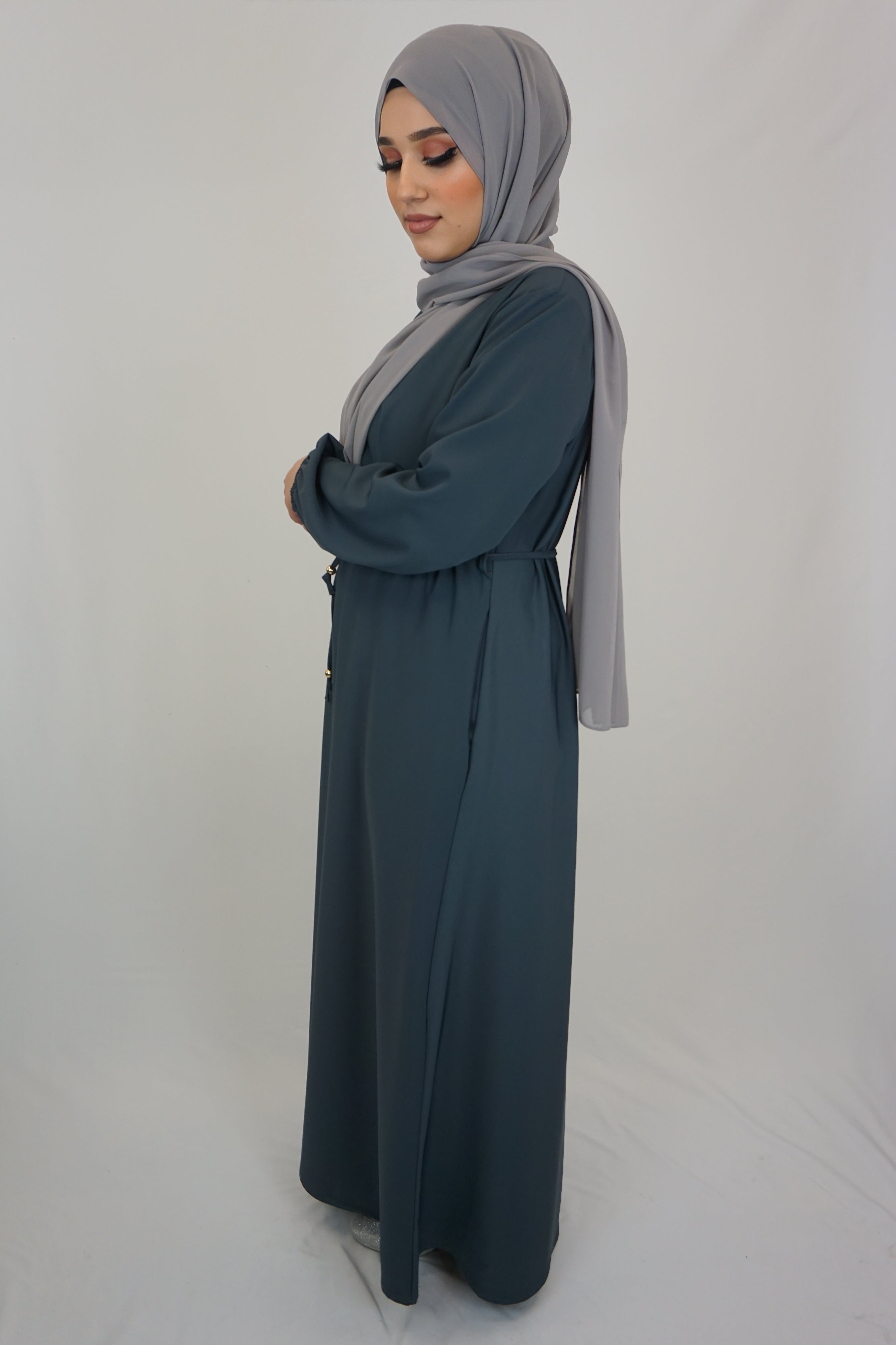 Basic Abaya Dunkelgrau