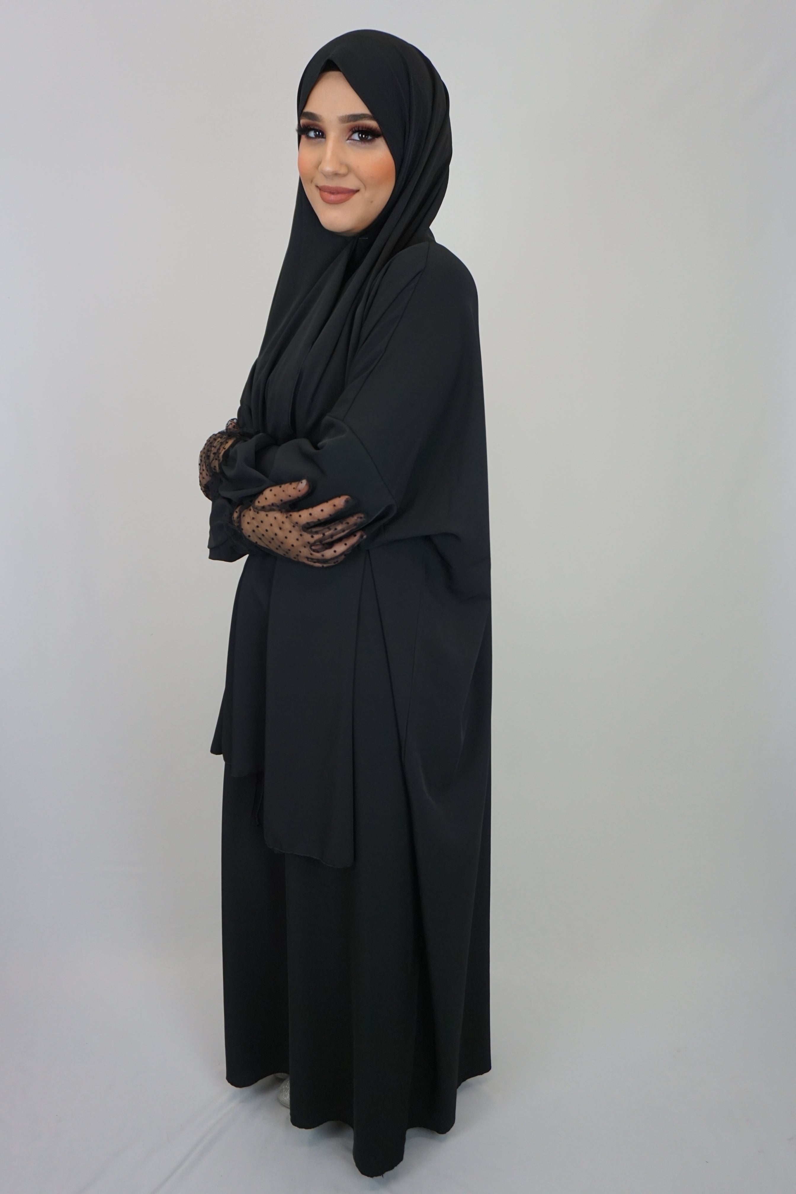 Hijab-Abaya Schwarz