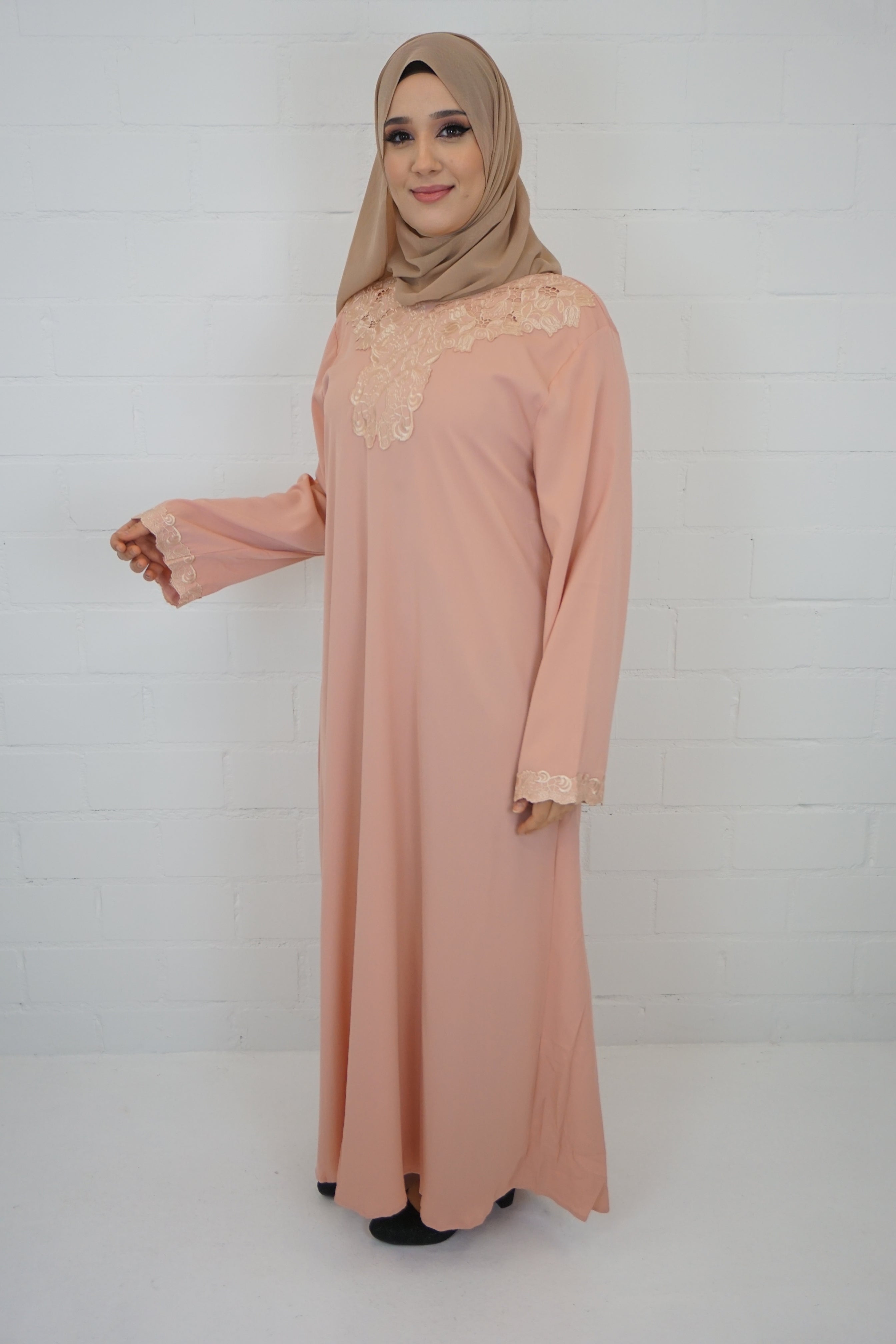 Abaya Edanur Pink