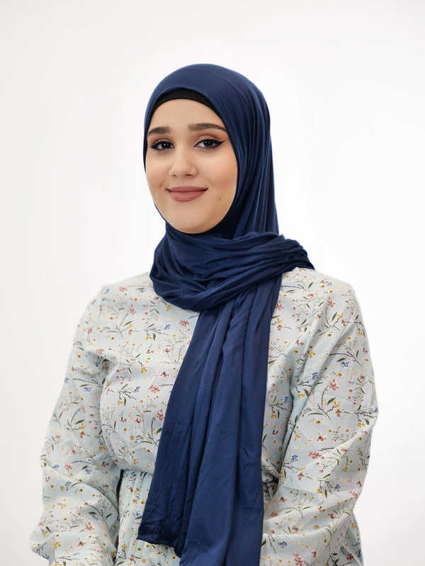Jersey XL Hijab Dunkelblau