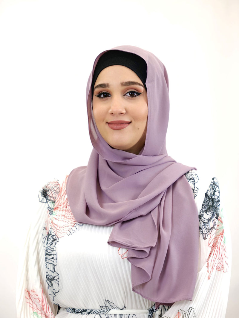 Chiffon Hijab Maira Dark Flieder