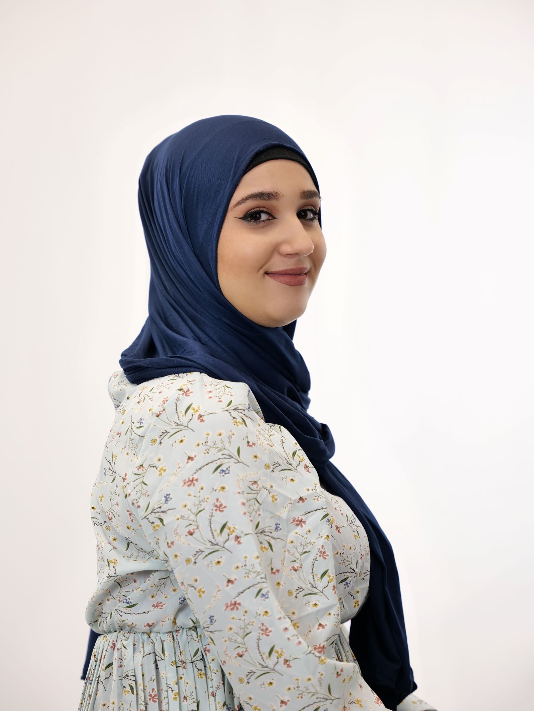 Jersey Hijab Fiza Dunkelblau