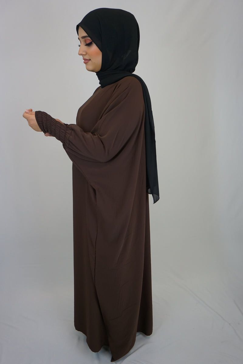 Jilbab Kleid Amaya Dunkelbraun