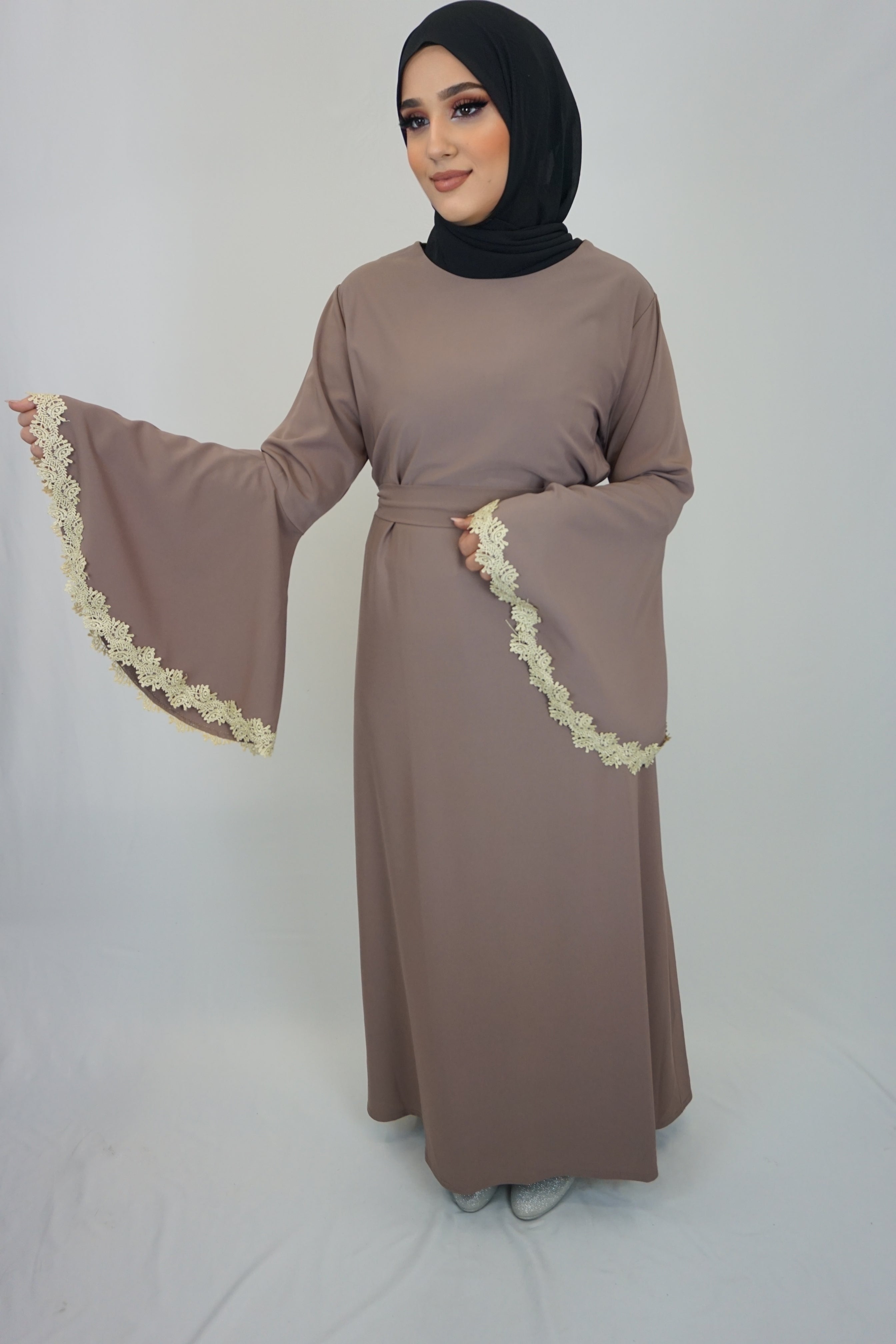 Abaya Sultana Schlammbraun