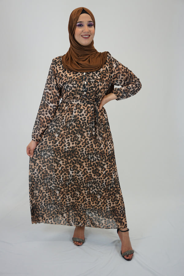 Kleid Abir Leopard