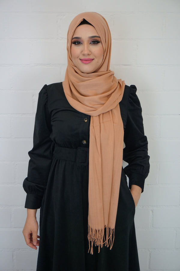 Baumwoll Hijab Almaz Karamell