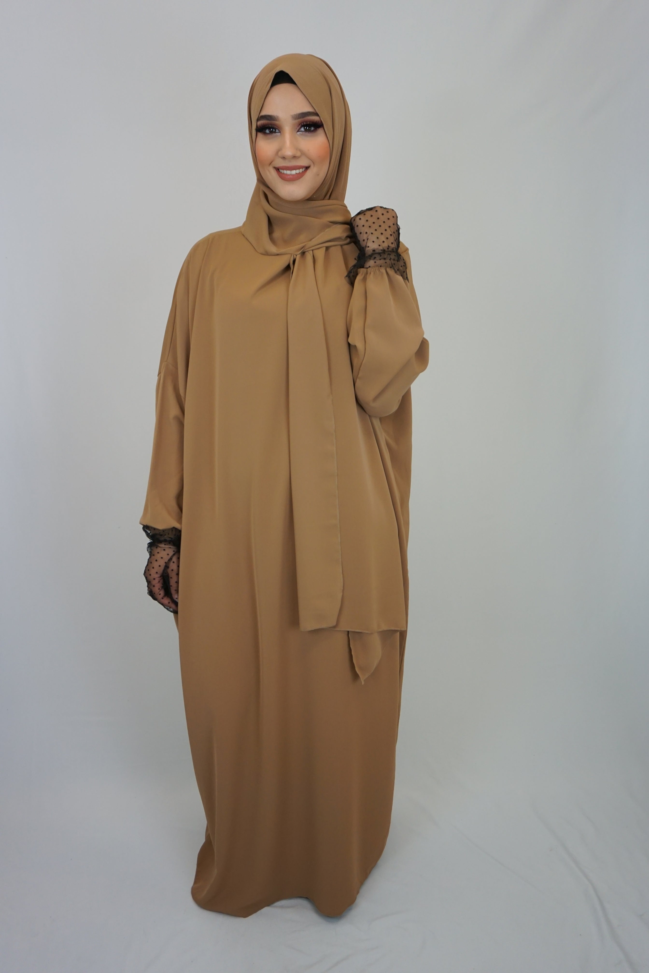 Hijab-Abaya Camel