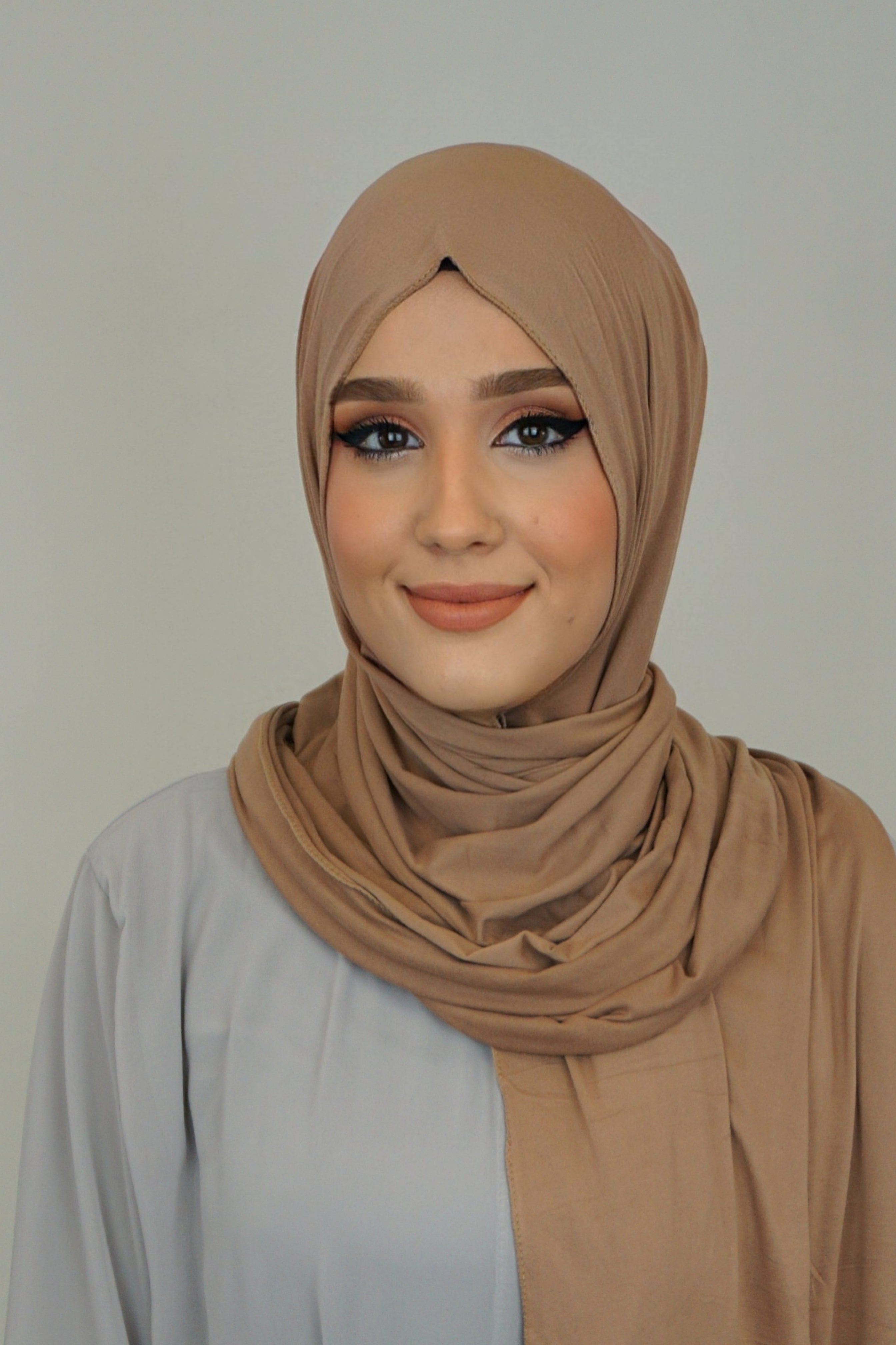 Jersey XL Hijab Camel 4