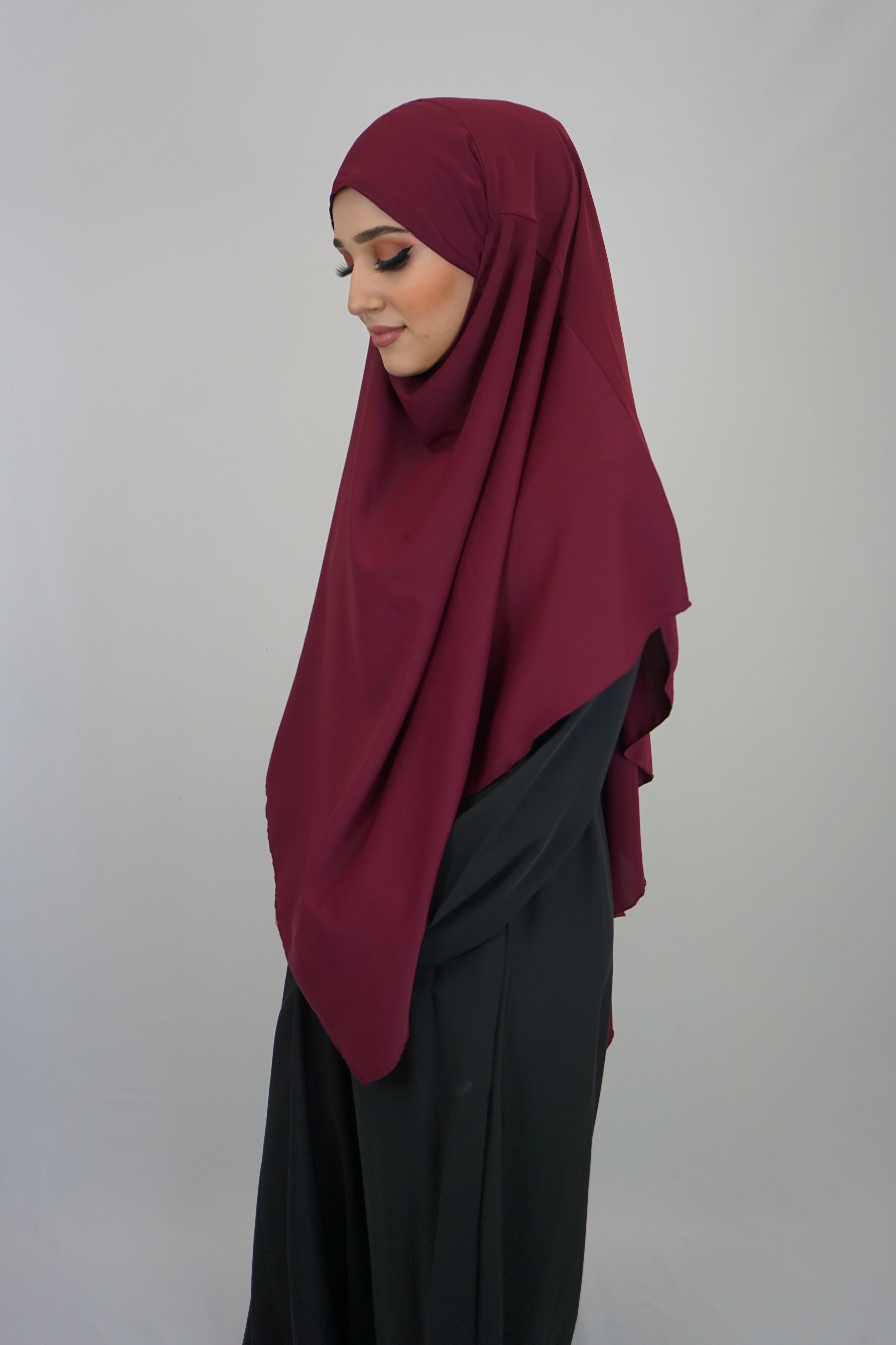 Medina Khimar 1-lagig Bordeaux