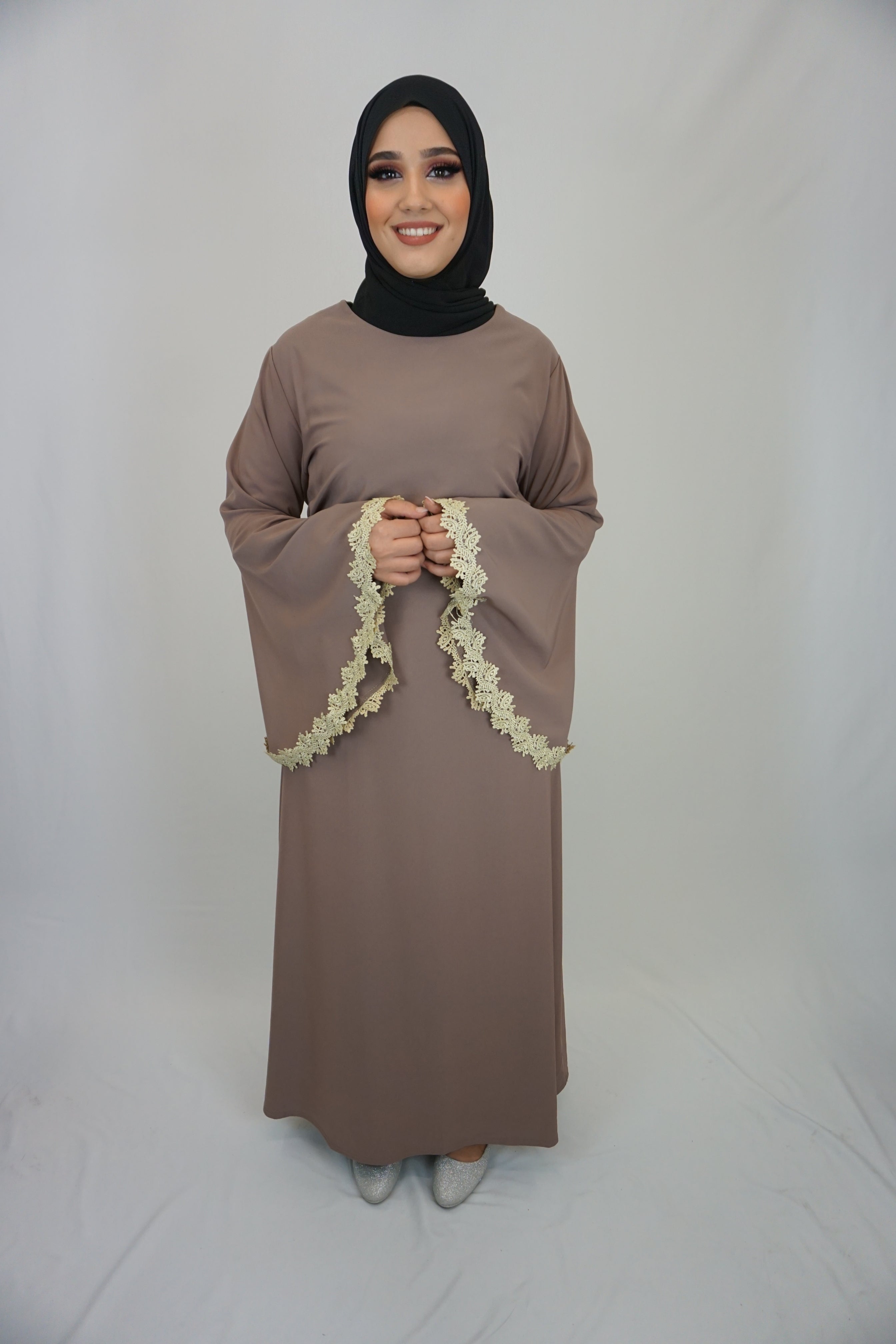 Abaya Sultana Schlammbraun