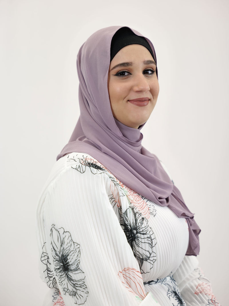 Chiffon Hijab Maira Dark Flieder
