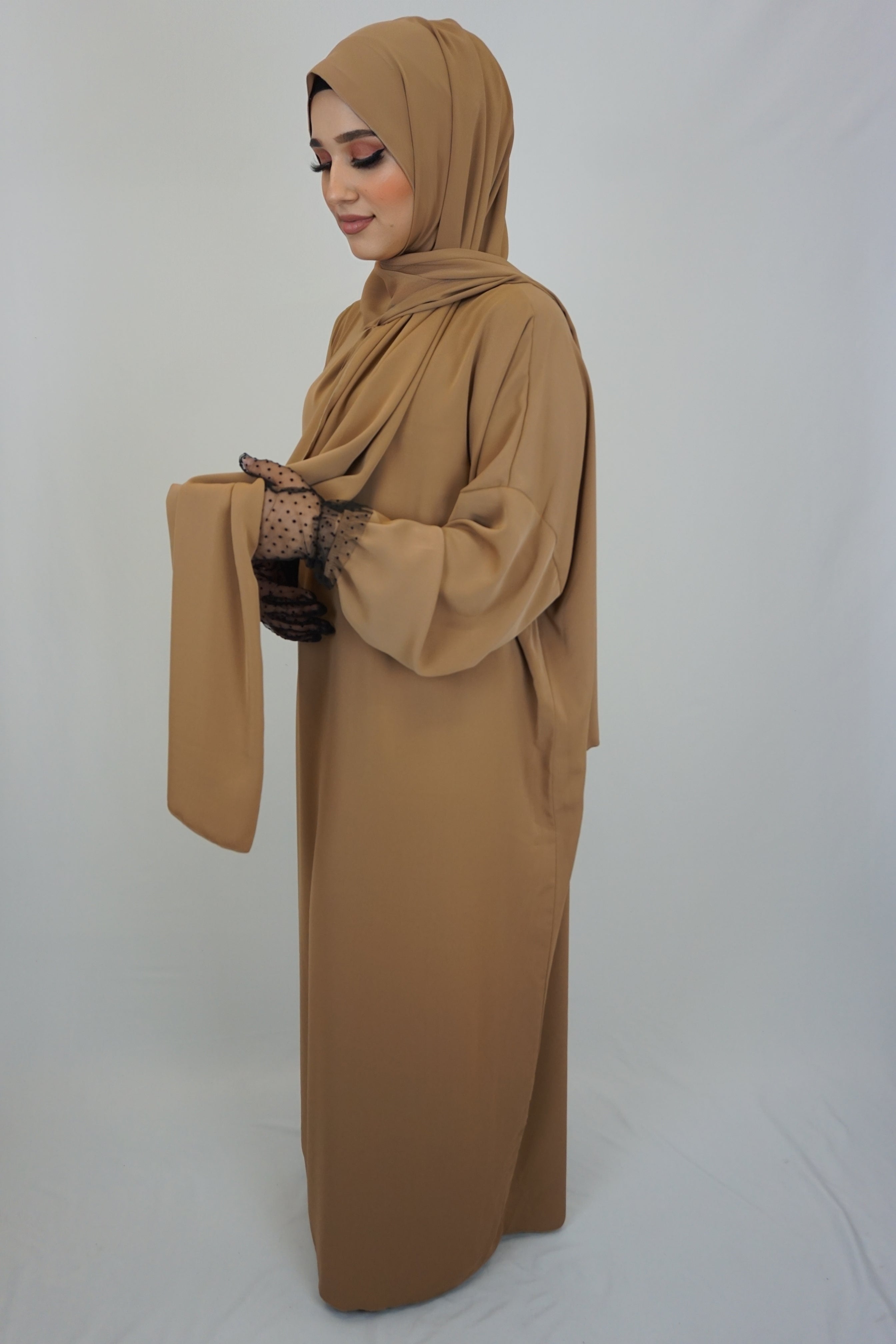 Hijab-Abaya Camel