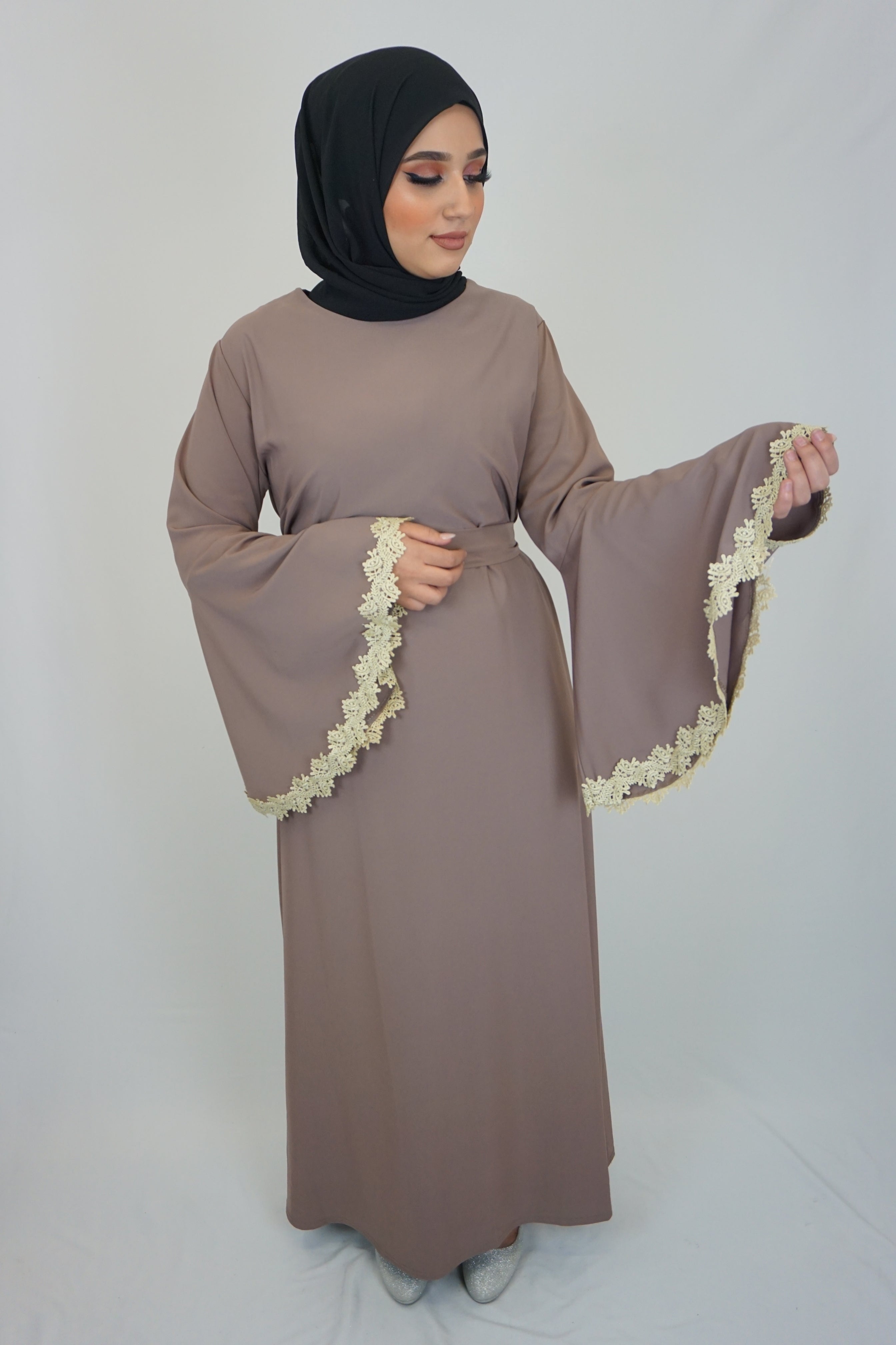 Abaya Sultana Schlammbraun