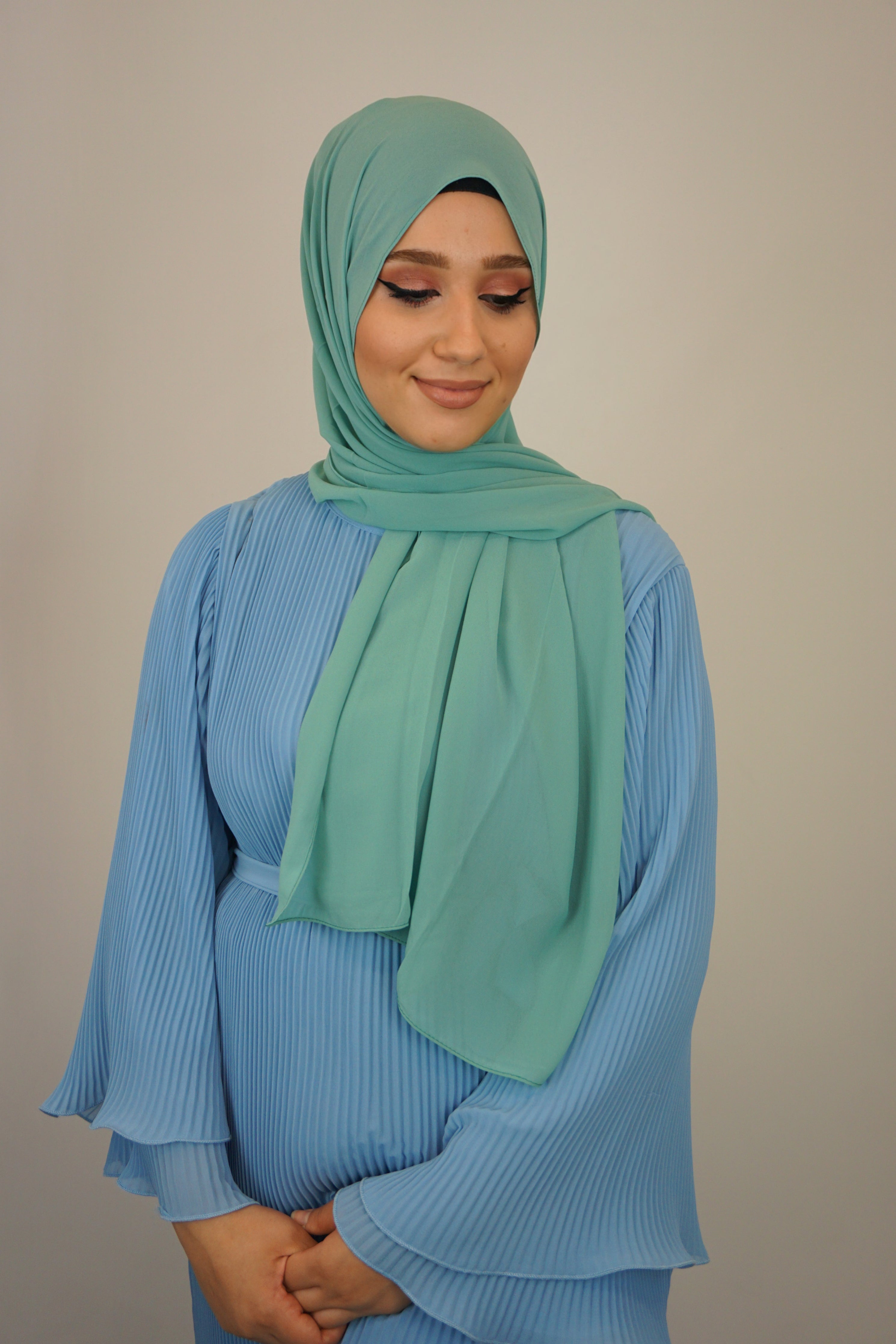 Chiffon Hijab Maira Türkis