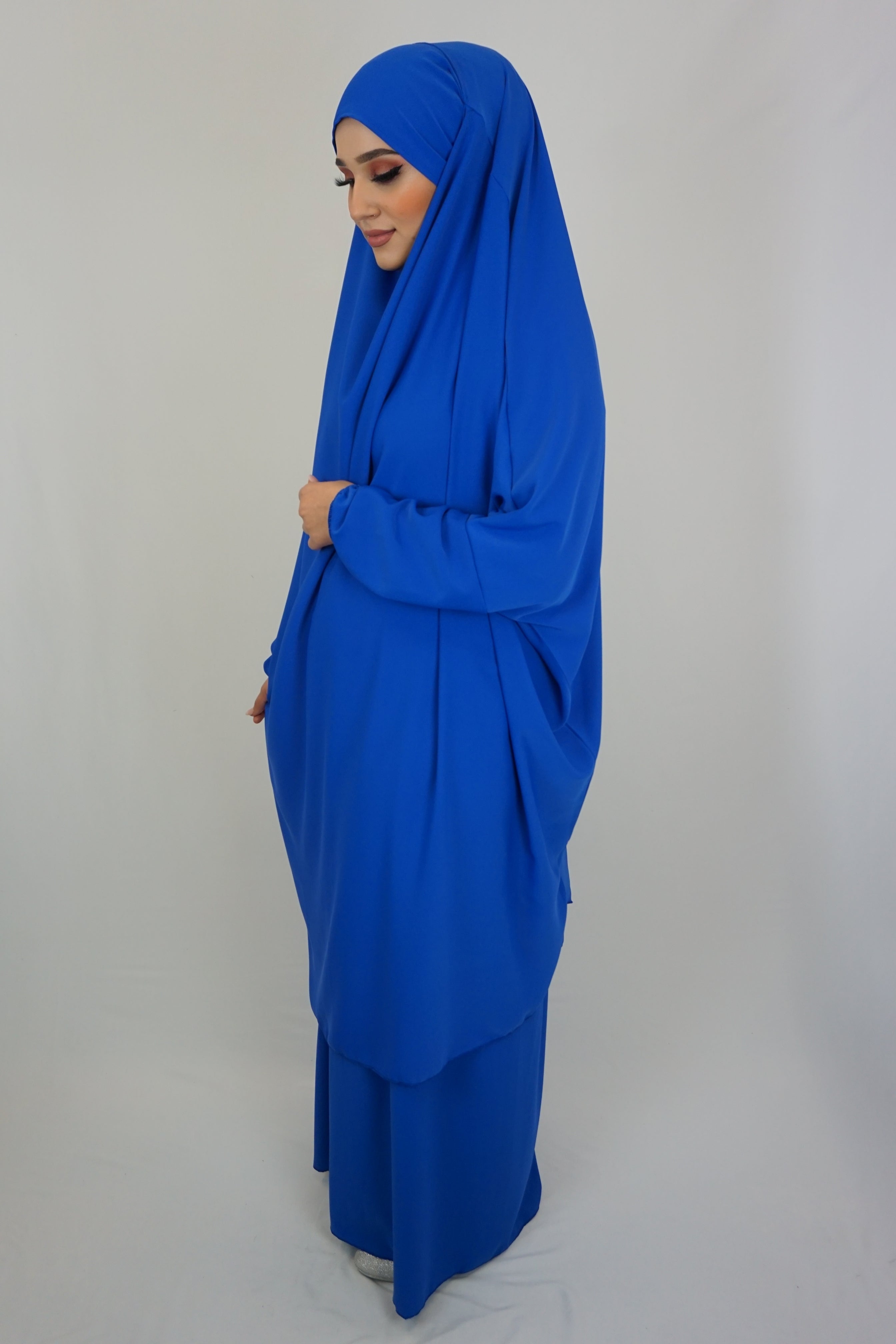Jilbab Farheena Blau