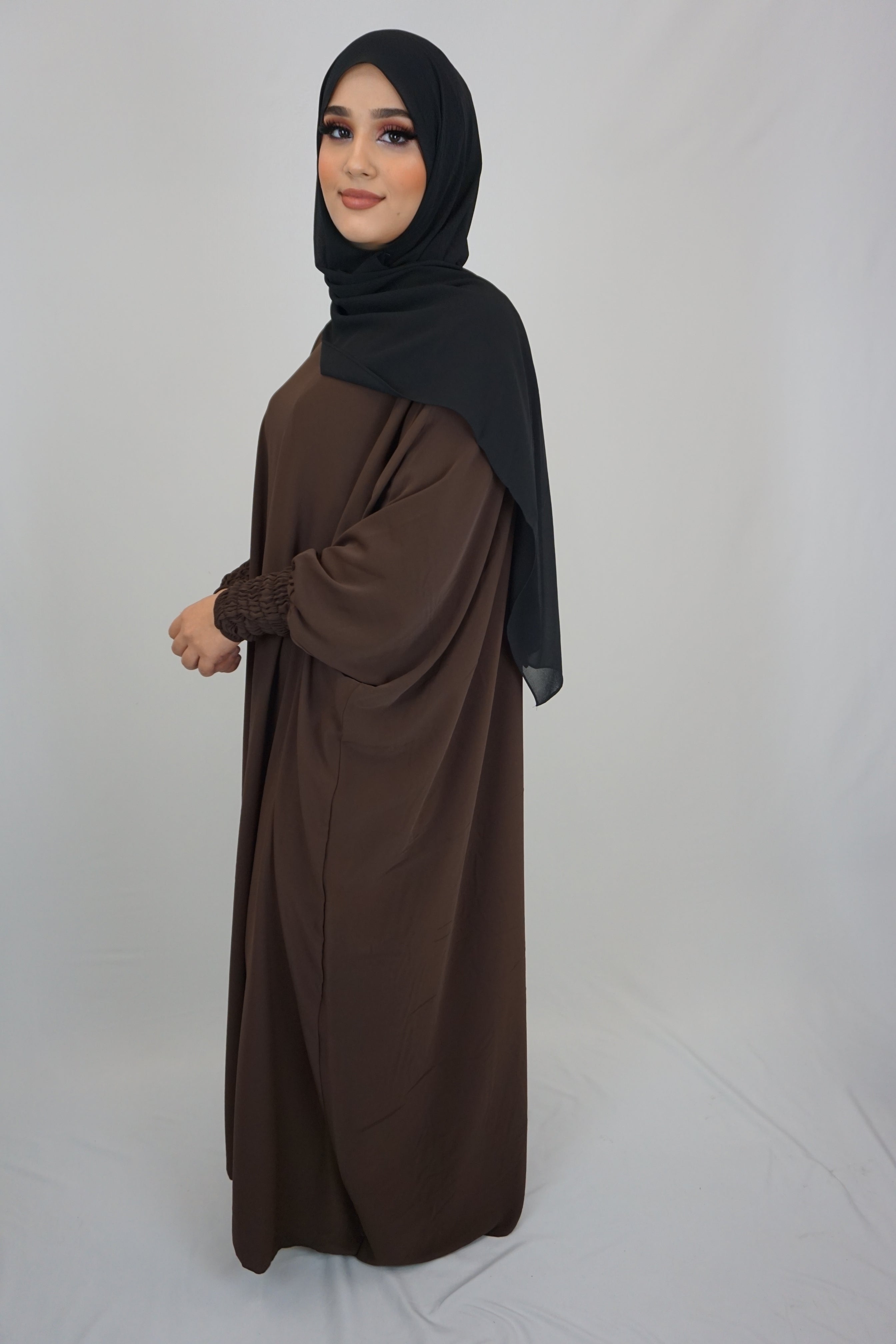 Jilbab Kleid Amaya Dunkelbraun