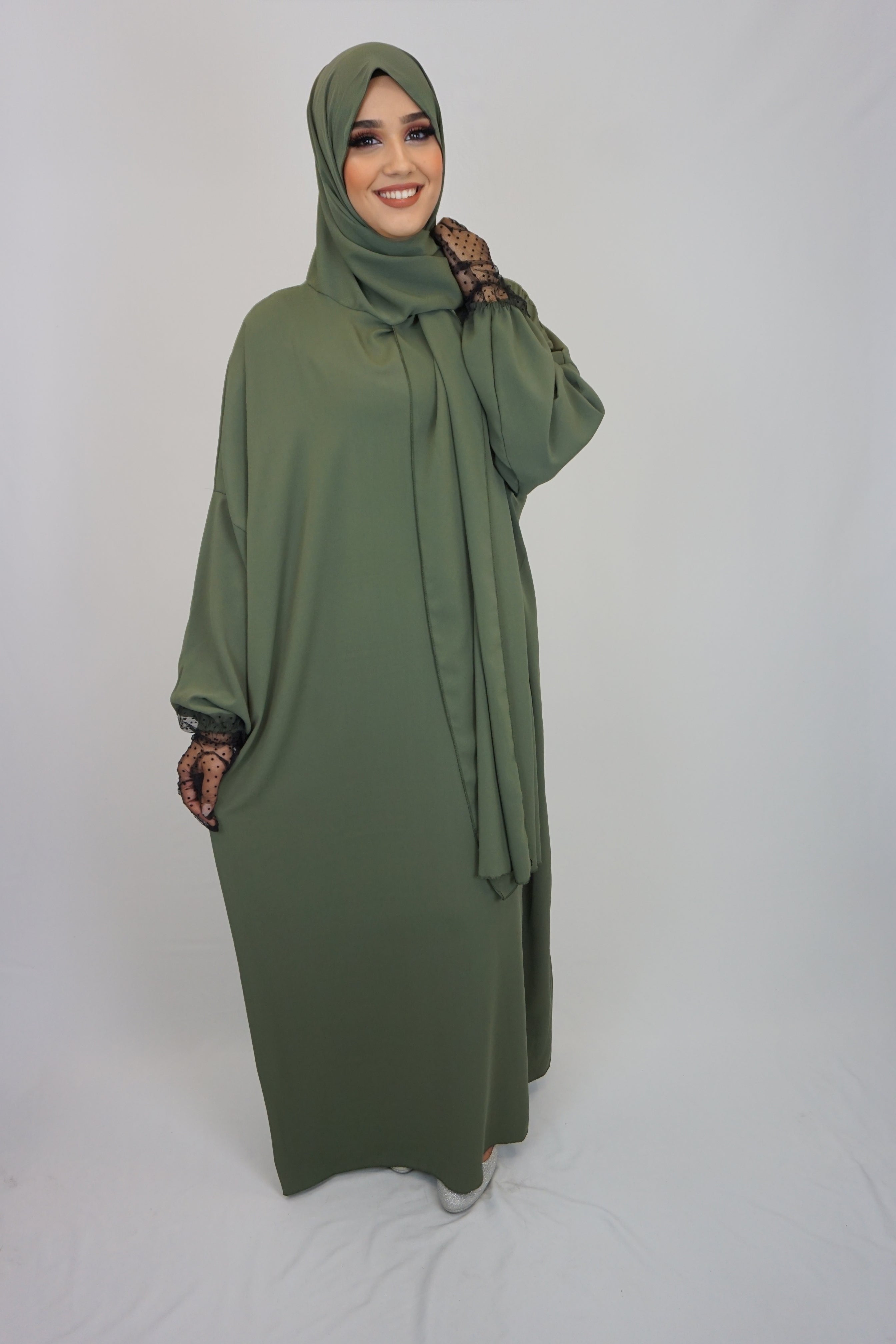 Hijab-Abaya Grün